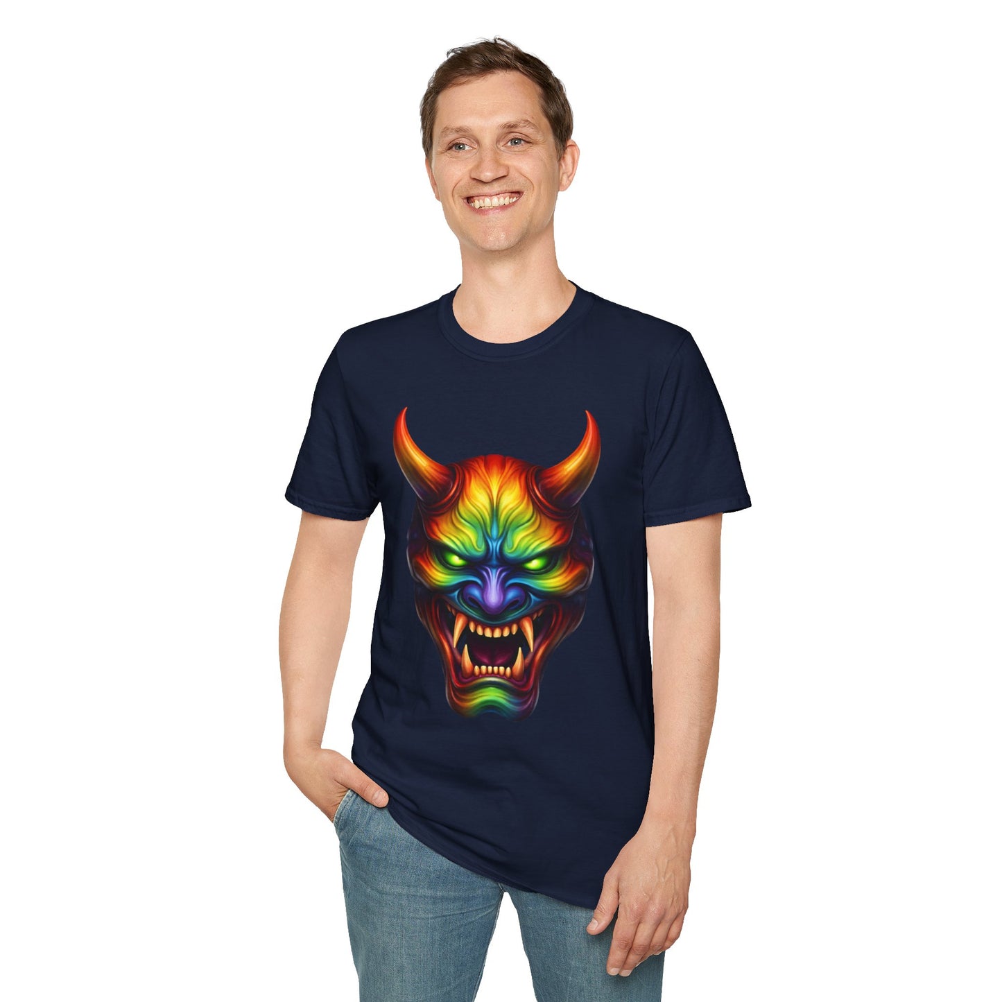 Hannya Mask Chakra Colors Tee