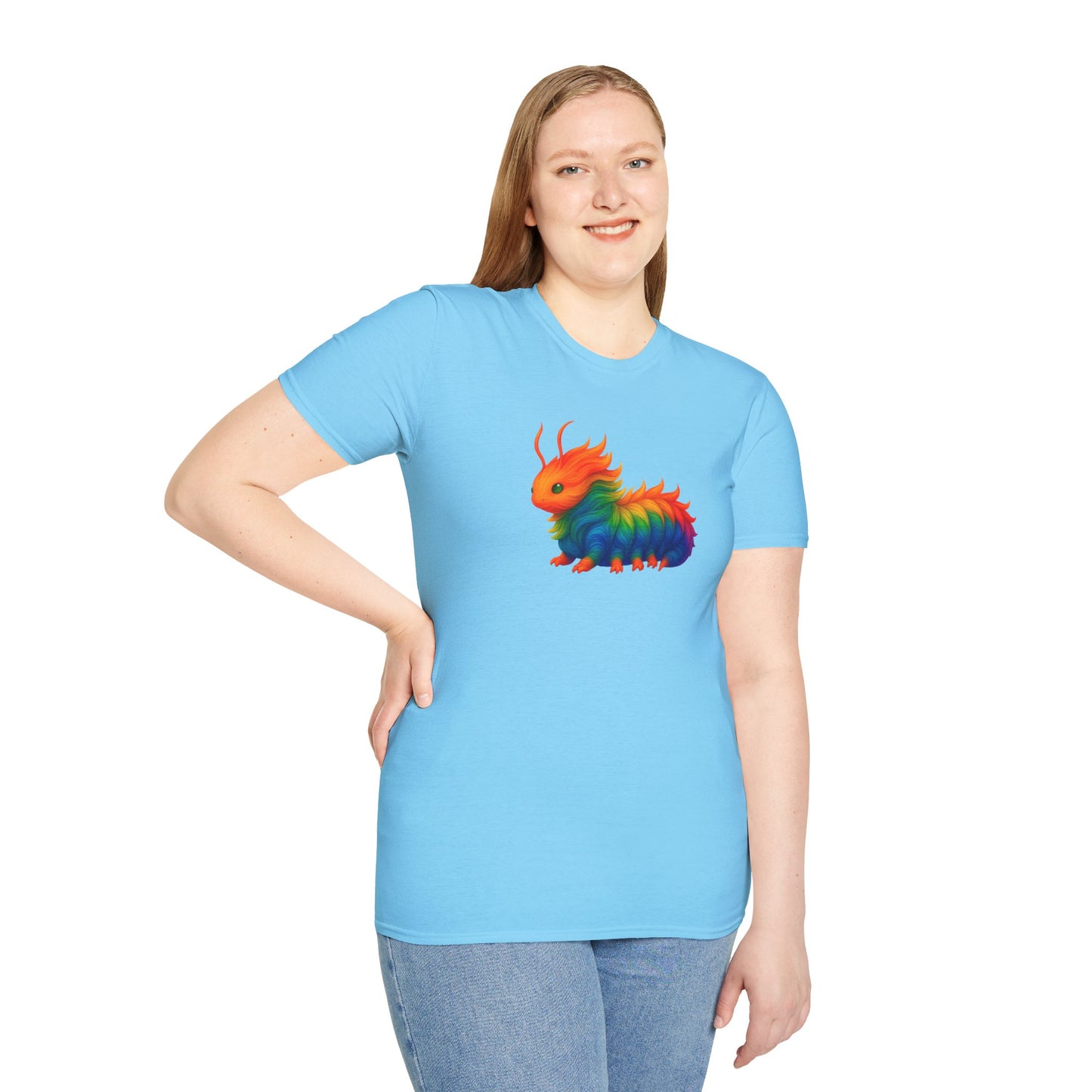 Beautiful Transformation T-Shirt, Colorful Caterpillar and Butterfly Tee, Nature Inspired Art Shirt, Unique Gift for Nature Lovers