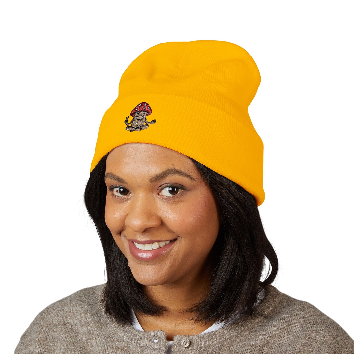 Mani the Mushroom 🍄 Cuffed Beanie