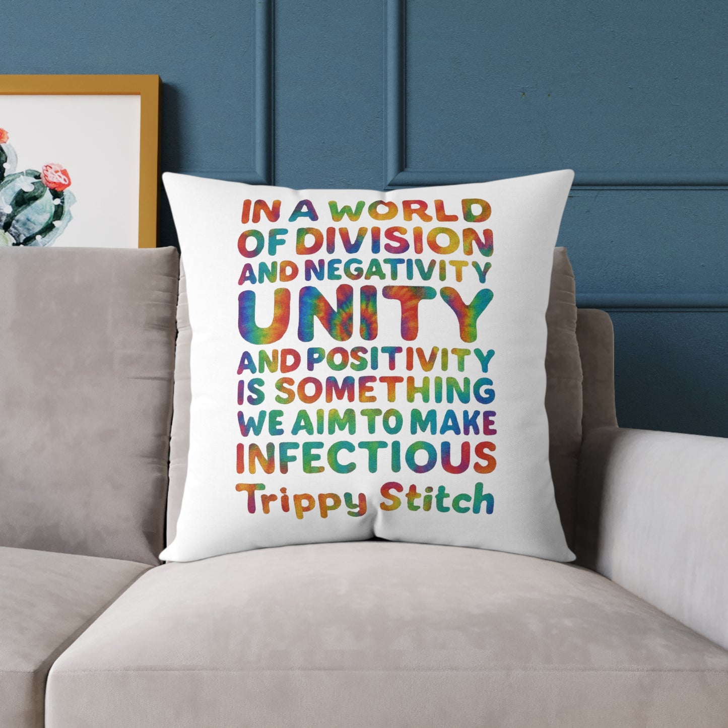 Unity Tie Dye Swirl Pillow