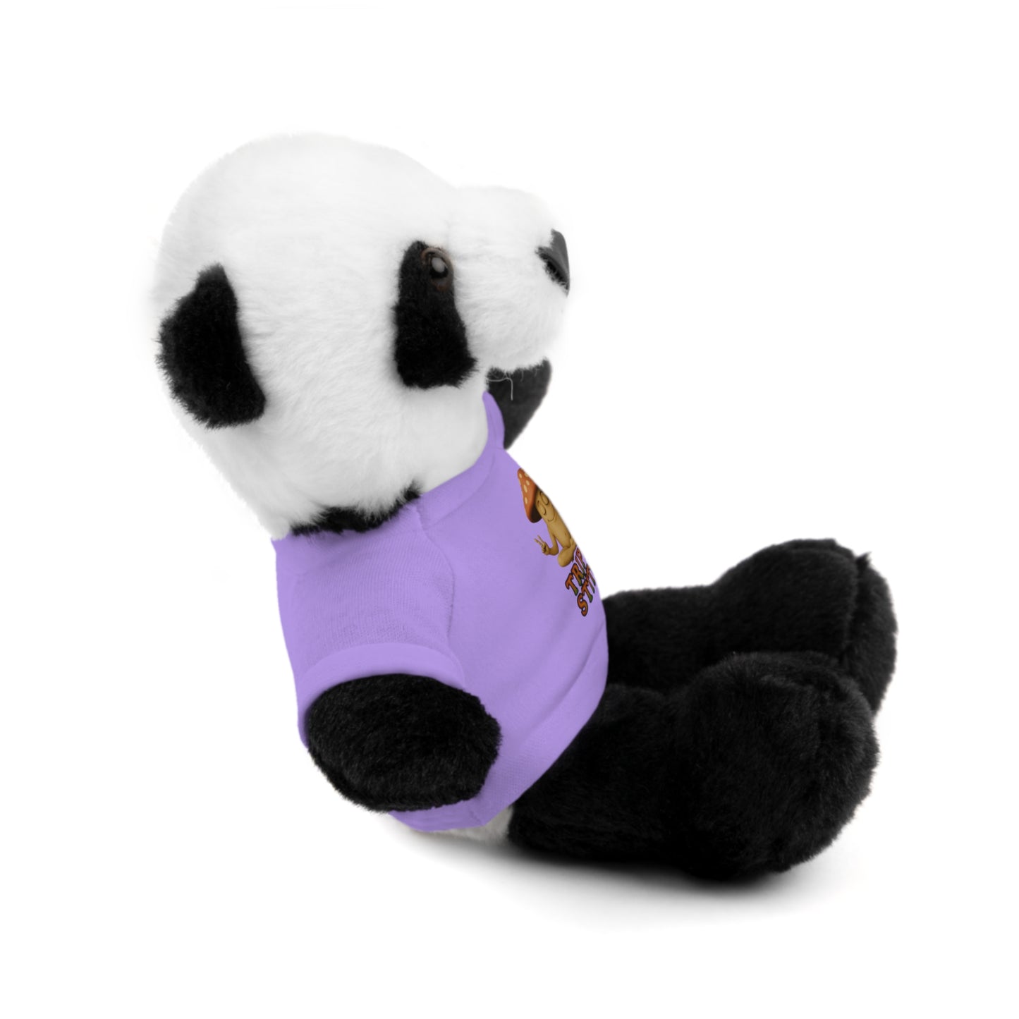 Stuffed Animal with Mani the Mushroom Tee, Cute Plush Toy, Gift for Kids, Personalized Stuffed Bear, Birthday Present, Relaxation Buddy