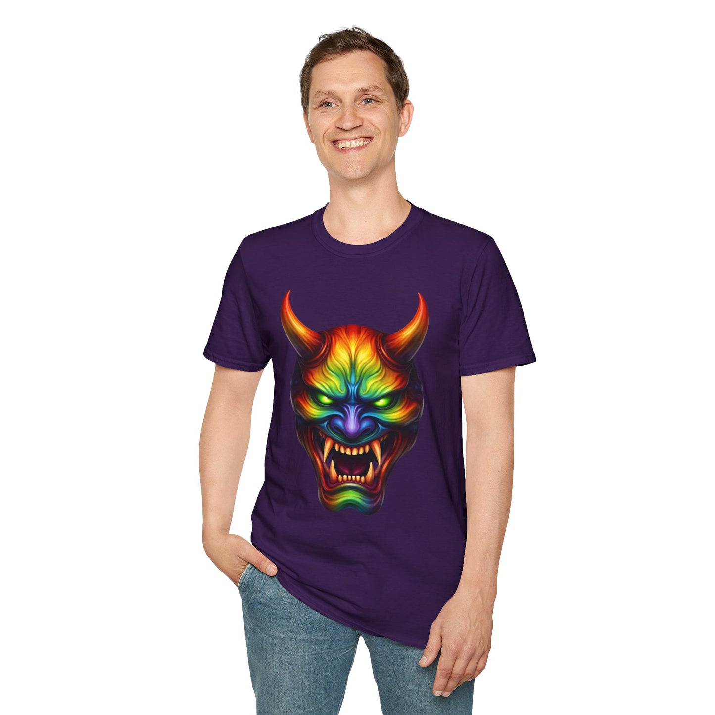 Hannya Mask Chakra Colors Tee