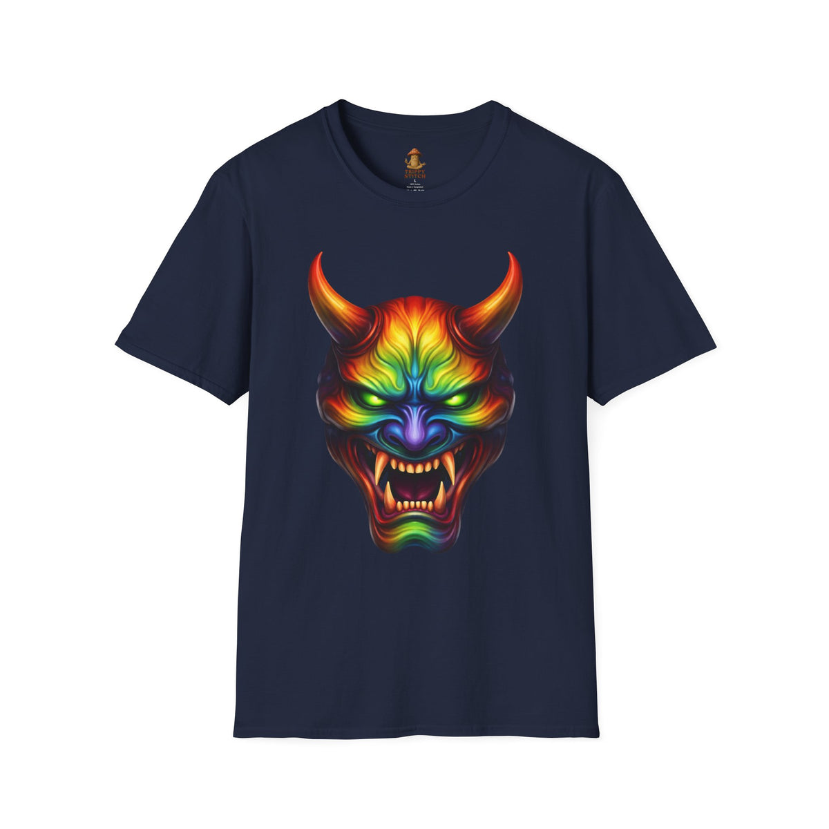 Hannya Mask Chakra Colors Tee