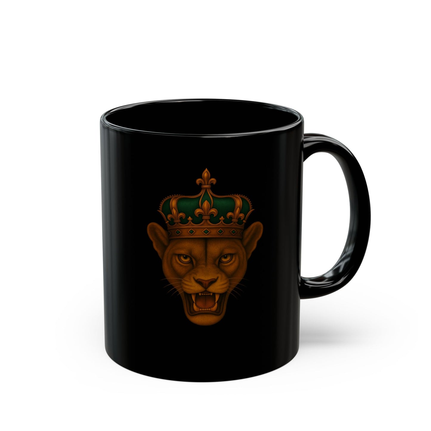 Crowned Lioness Queen Coffee Mug