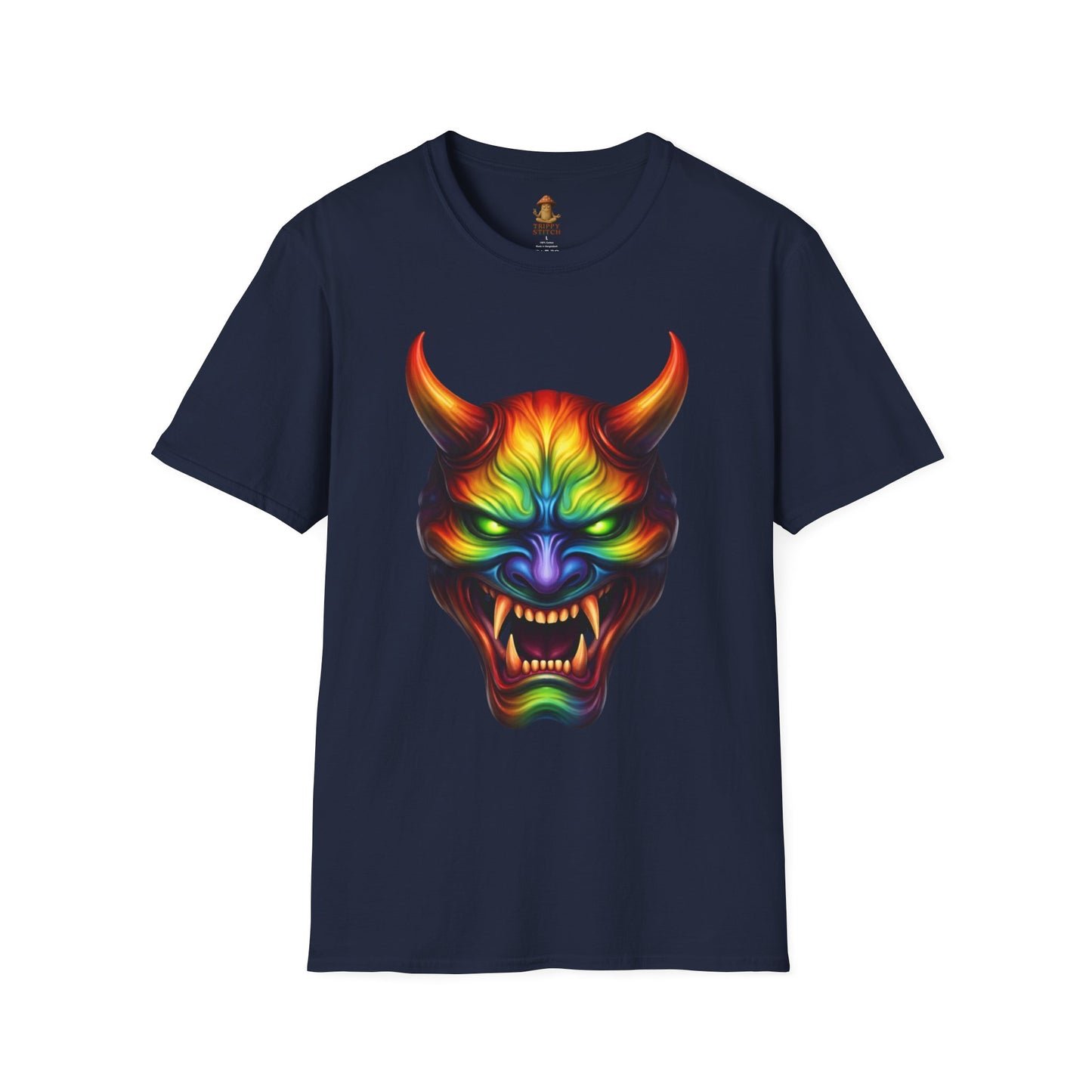 Hannya Mask Chakra Colors Tee