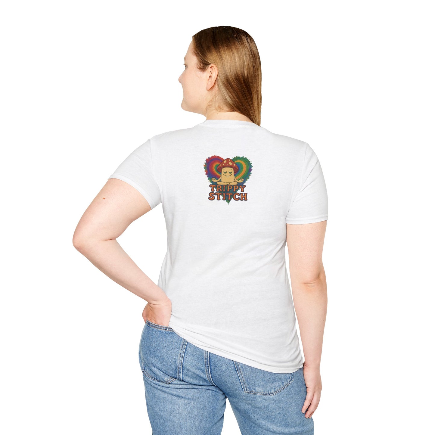 Kindness 💚❤️💙Softstyle T-Shirt, Colorful Graphic Tee, Positive Vibes Shirt, Cute Gift for Friends, Uplifting Fashion Statement