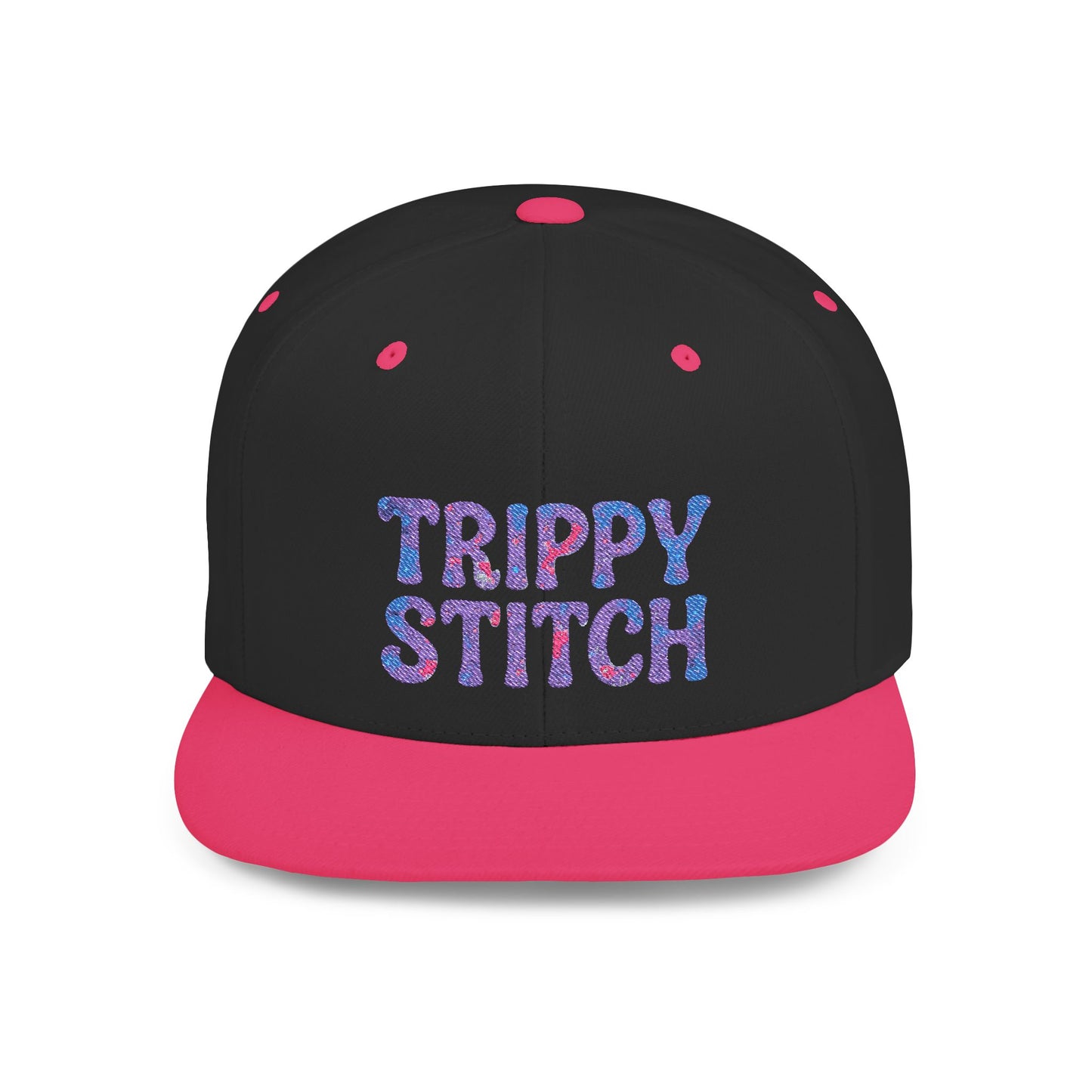 Trippy Stitch Cosmic⭐Flat Bill Snapback Hat