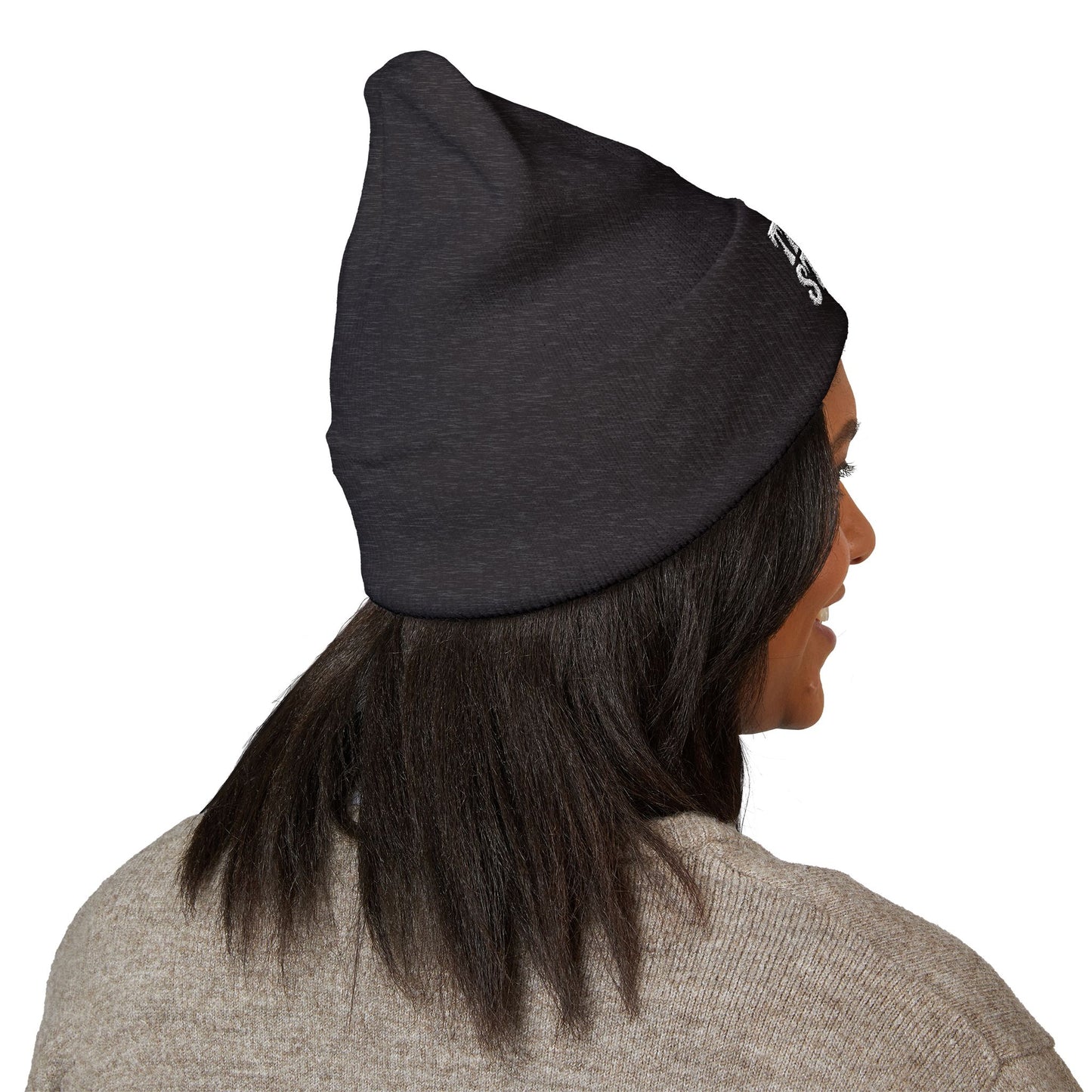 Trippy Stitch Classic Cuffed Beanie - Cozy Embroidered Knit Hat, Winter Accessories, Gift for Him/Her, Casual Beanie, Trendy Knitwear