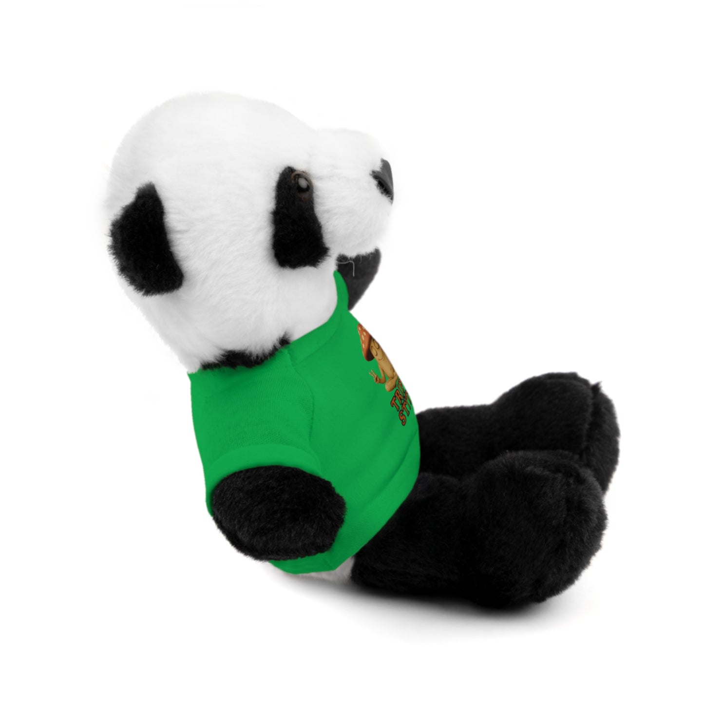 Stuffed Animal with Mani the Mushroom Tee, Cute Plush Toy, Gift for Kids, Personalized Stuffed Bear, Birthday Present, Relaxation Buddy