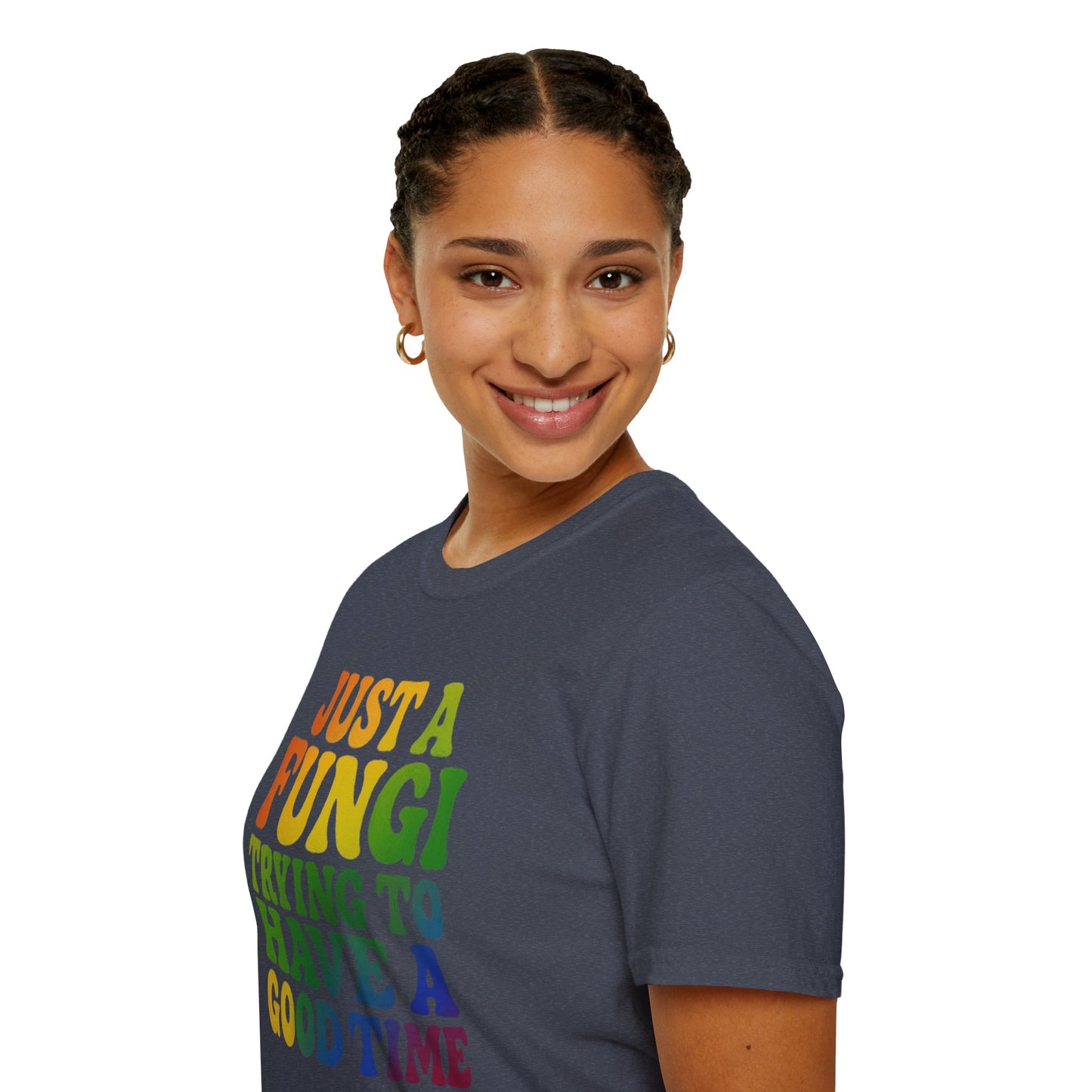 FUNGI🍄-T-Shirt for Fungi Lovers, Quirky Gift, Festival Wear, Casual Style, Nature Theme