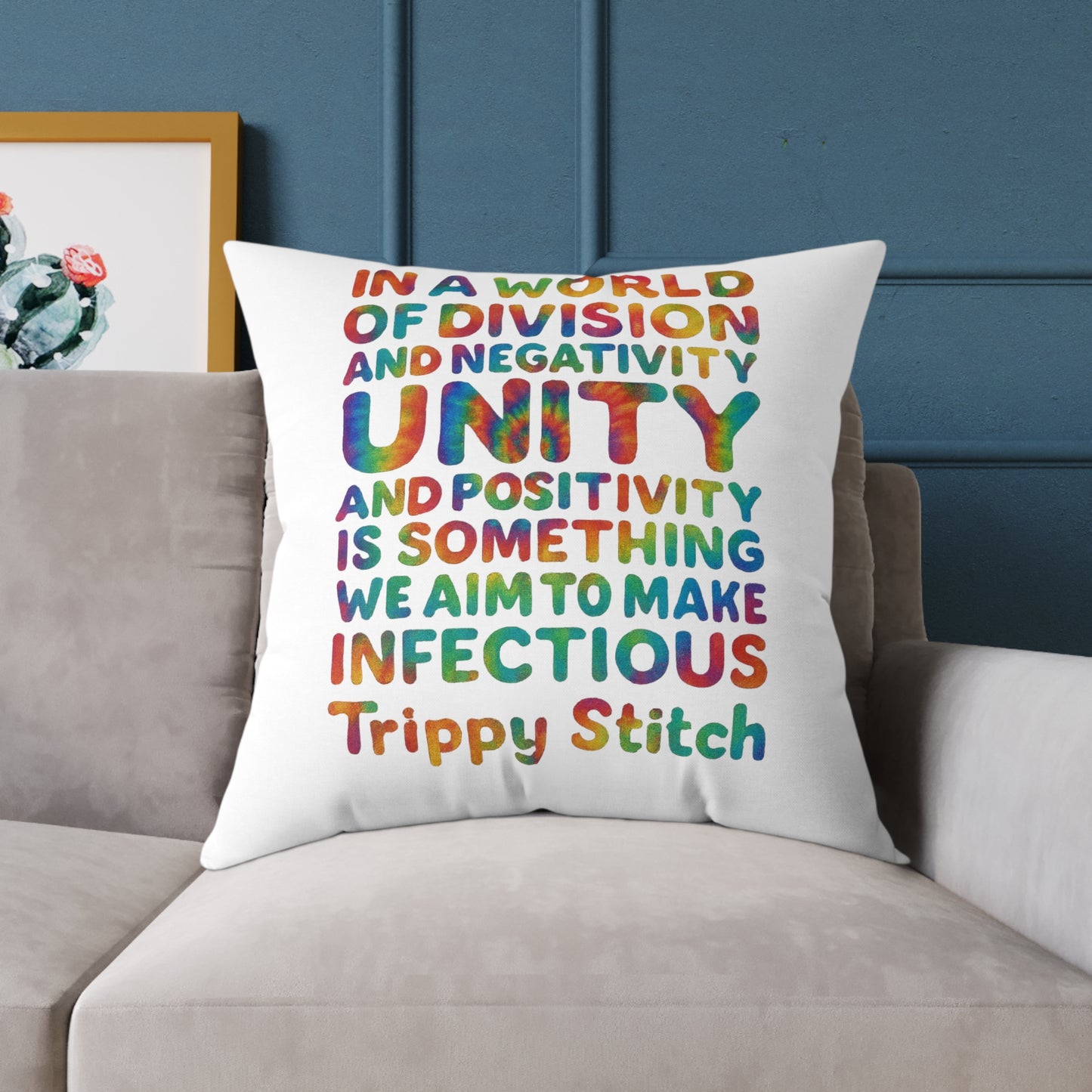 Unity Tie Dye Swirl Pillow