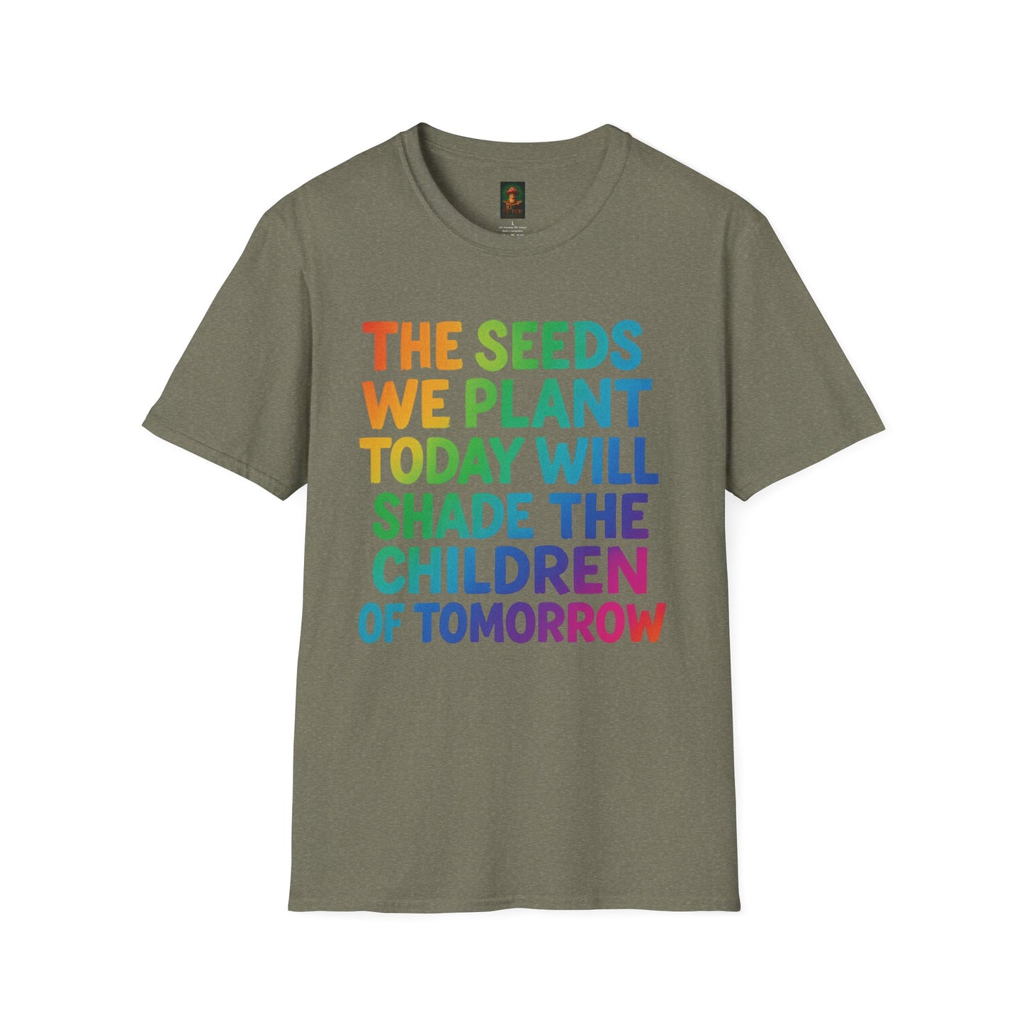 SEEDS OF TODAY-T-Shirt for Eco-Conscious Individuals, Unisex T-Shirt, Planting Seeds Shirt, Positive Vibes Tee, Gift for Nature Lovers