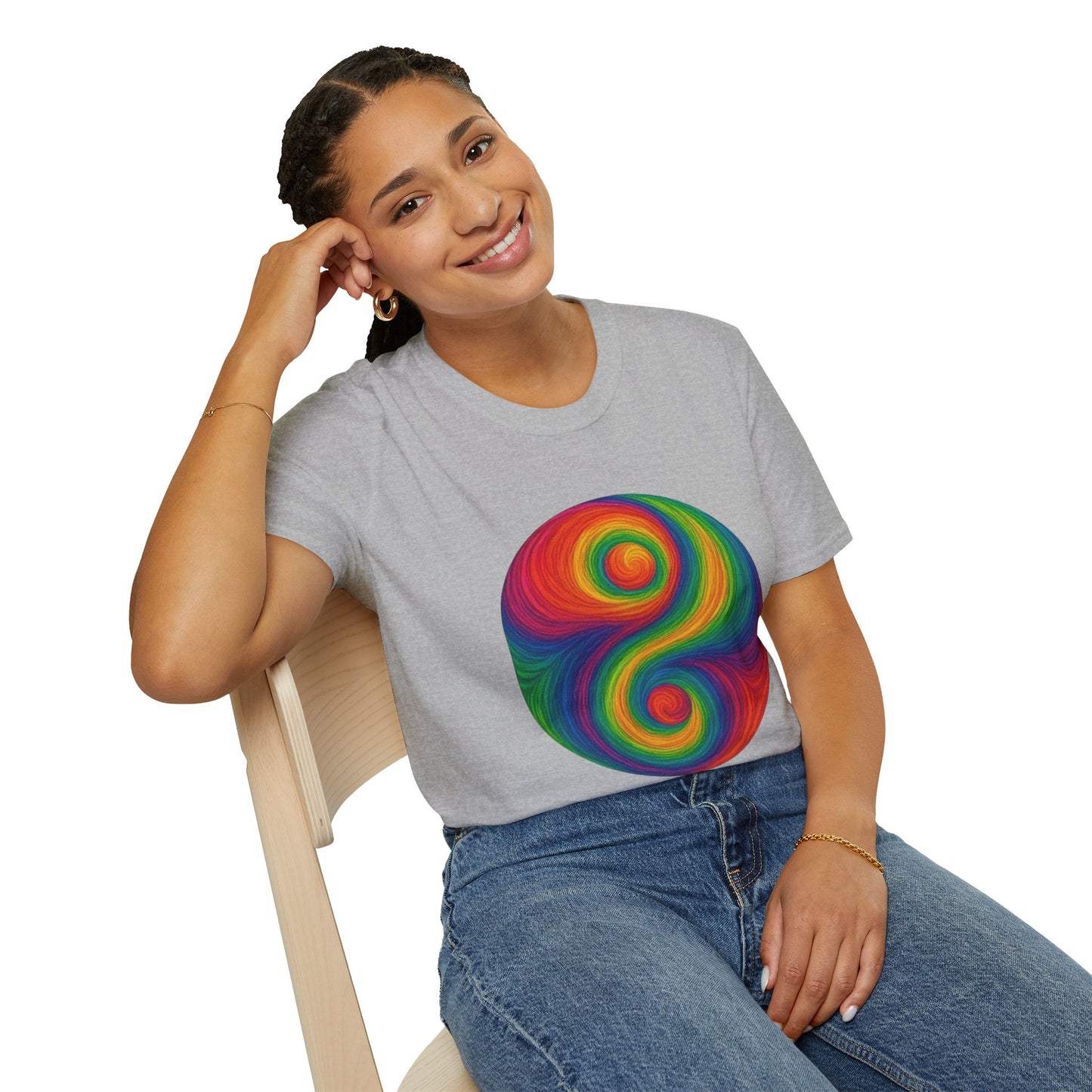 Trippy Stitch Yin Yang T-Shirt ☯️