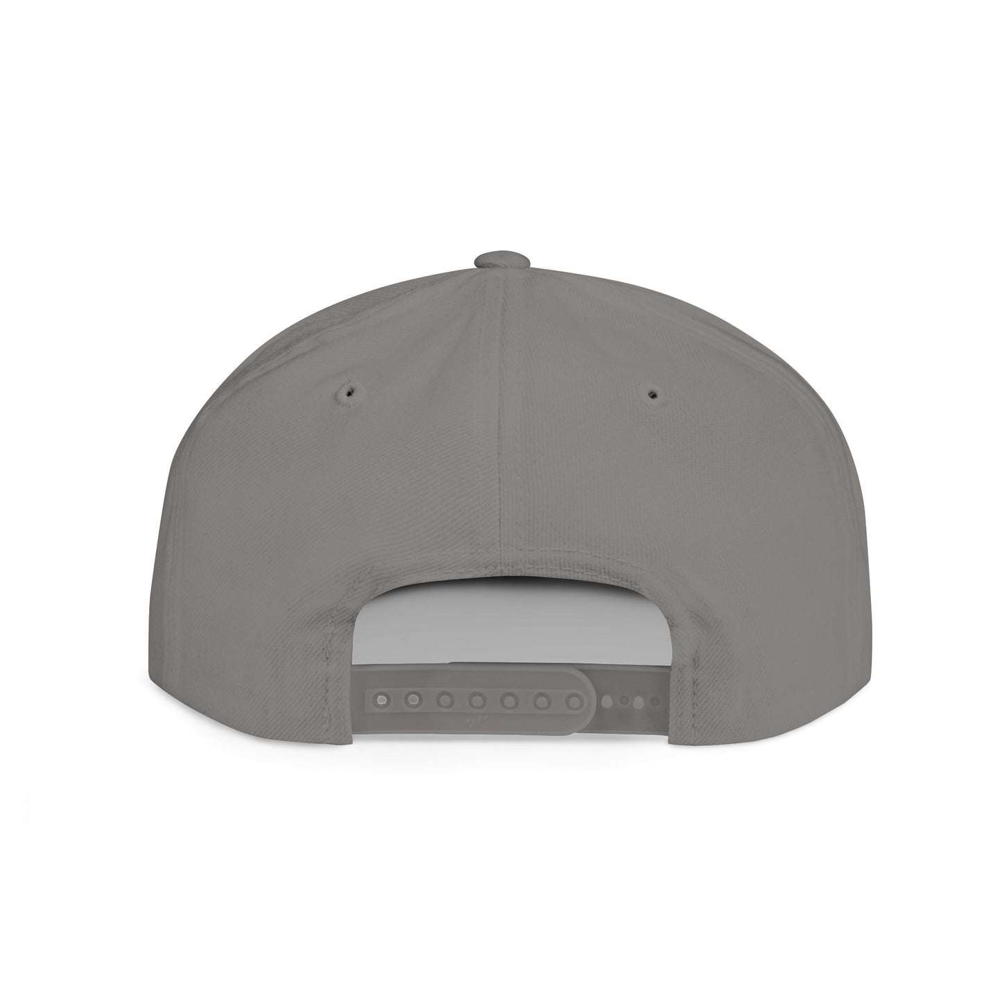 Trippy Stitch ALL WHITE FONT Flat Bill Snapback