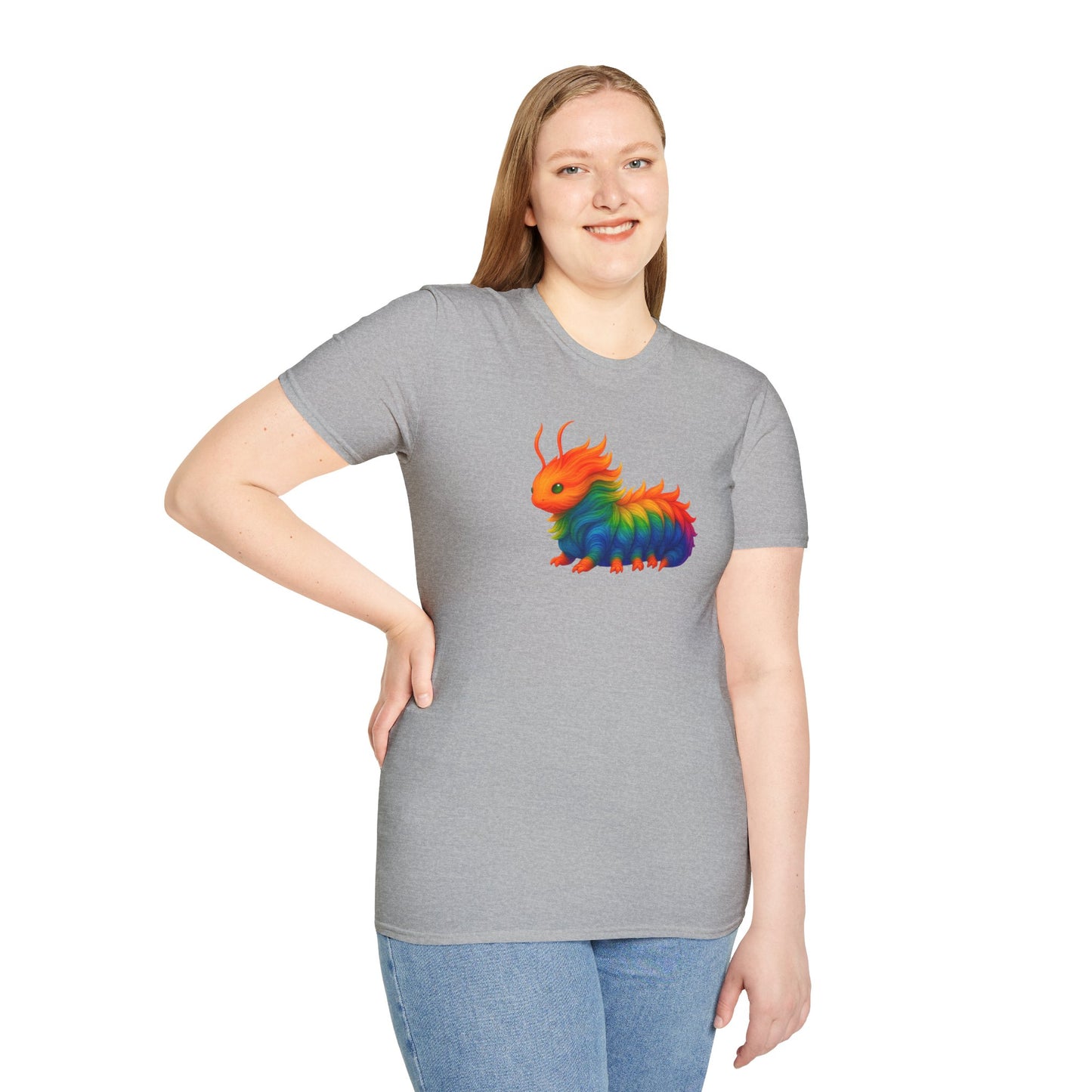 Beautiful Transformation T-Shirt, Colorful Caterpillar and Butterfly Tee, Nature Inspired Art Shirt, Unique Gift for Nature Lovers