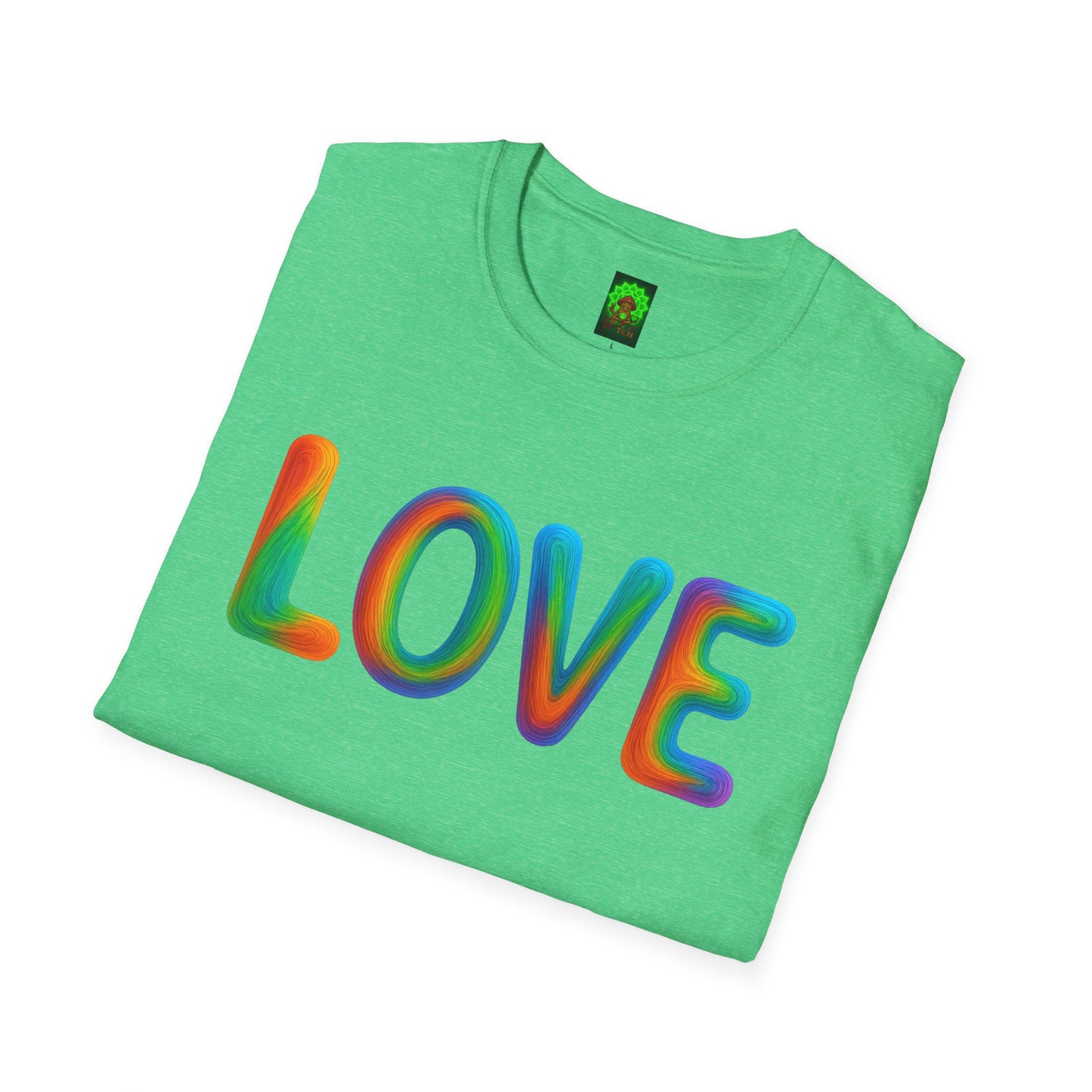 JEWELED LOVE & TRIPPY STITCH-Unisex T-Shirt for Fun & Casual Wear, Gift for Friends & Family, Birthday, Anniversaries