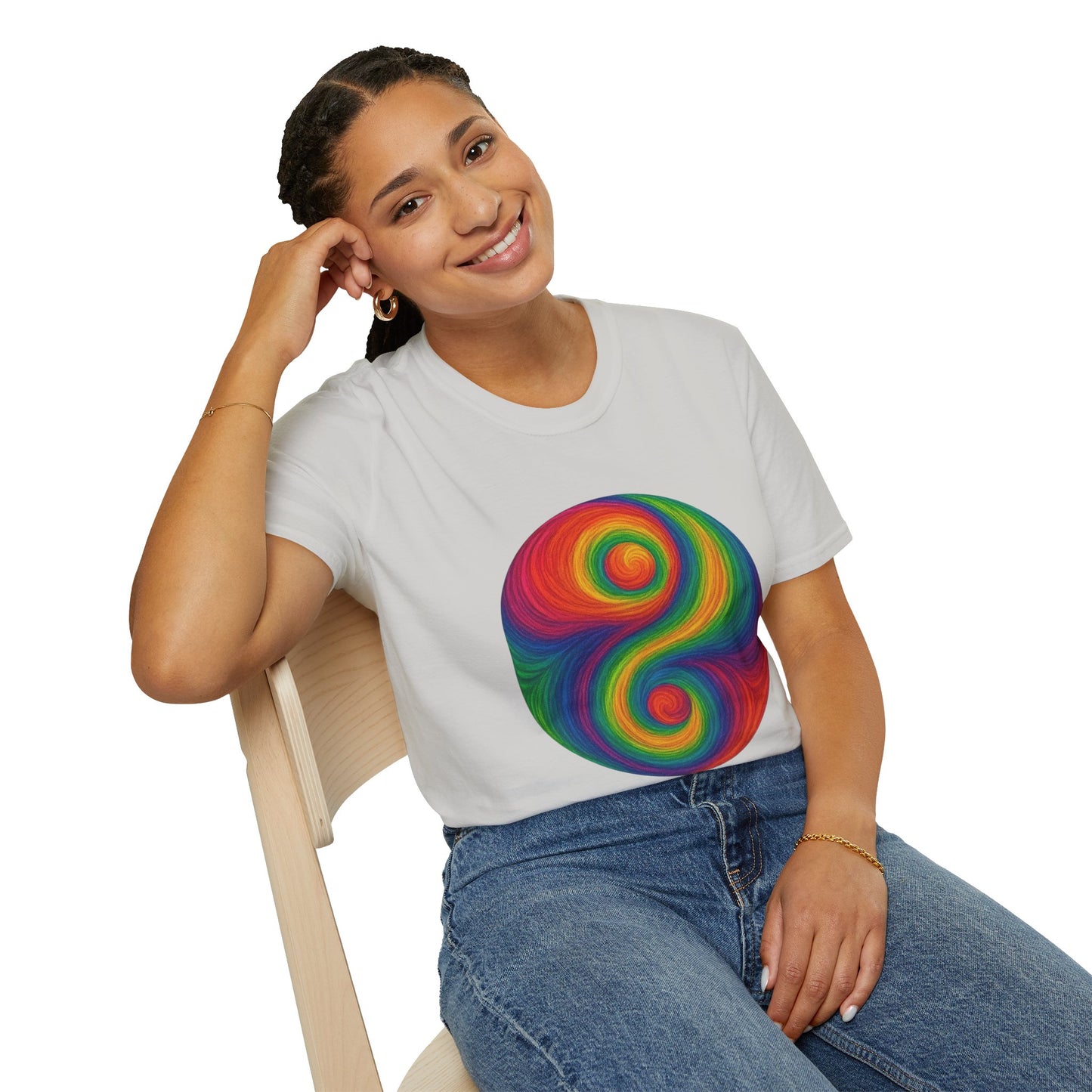 Trippy Stitch Yin Yang T-Shirt ☯️