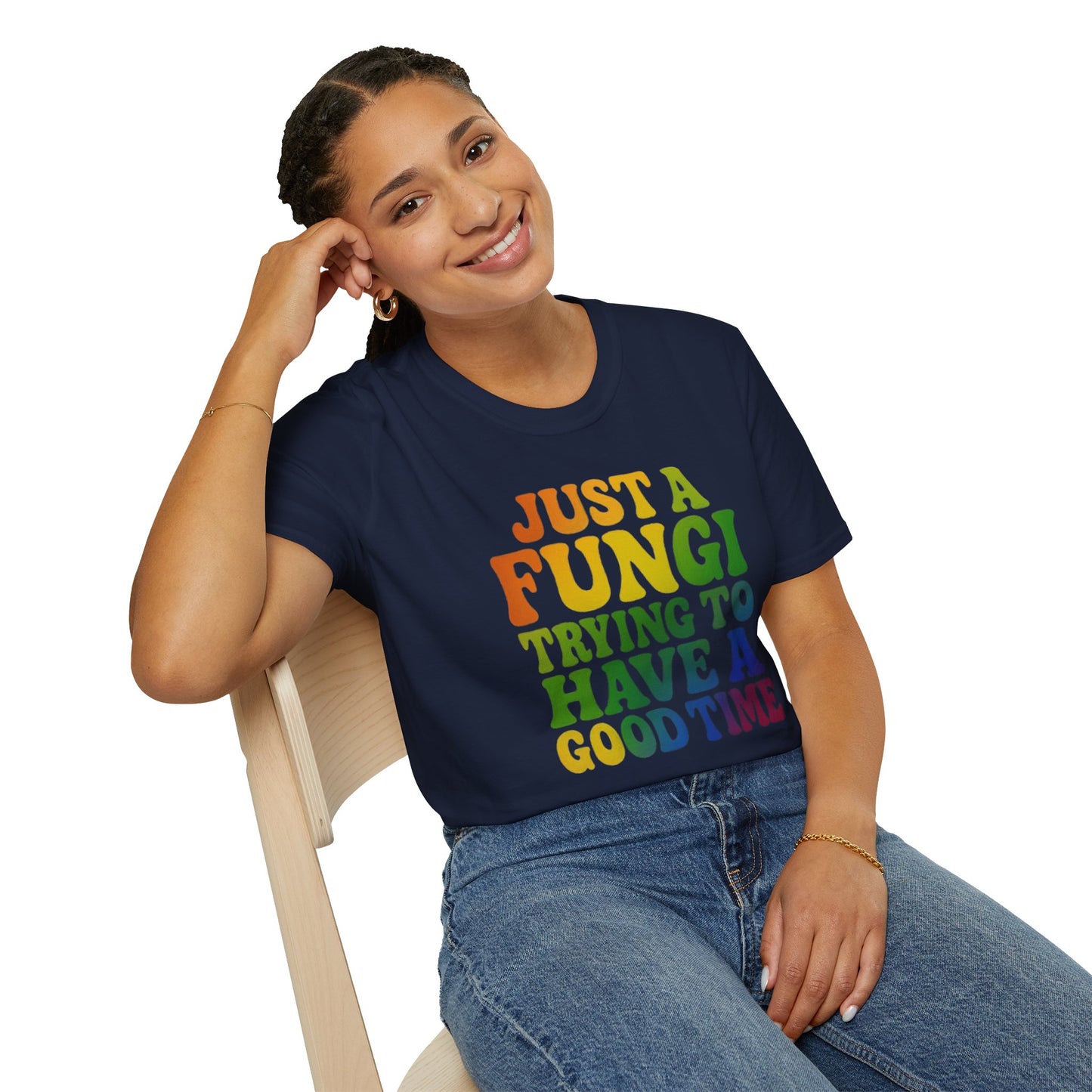 FUNGI🍄-T-Shirt for Fungi Lovers, Quirky Gift, Festival Wear, Casual Style, Nature Theme