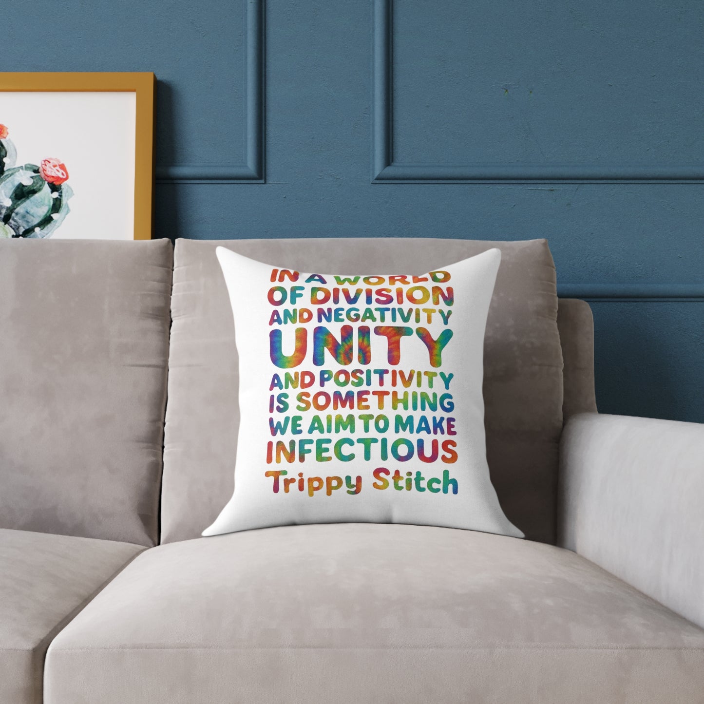Unity Tie Dye Swirl Pillow