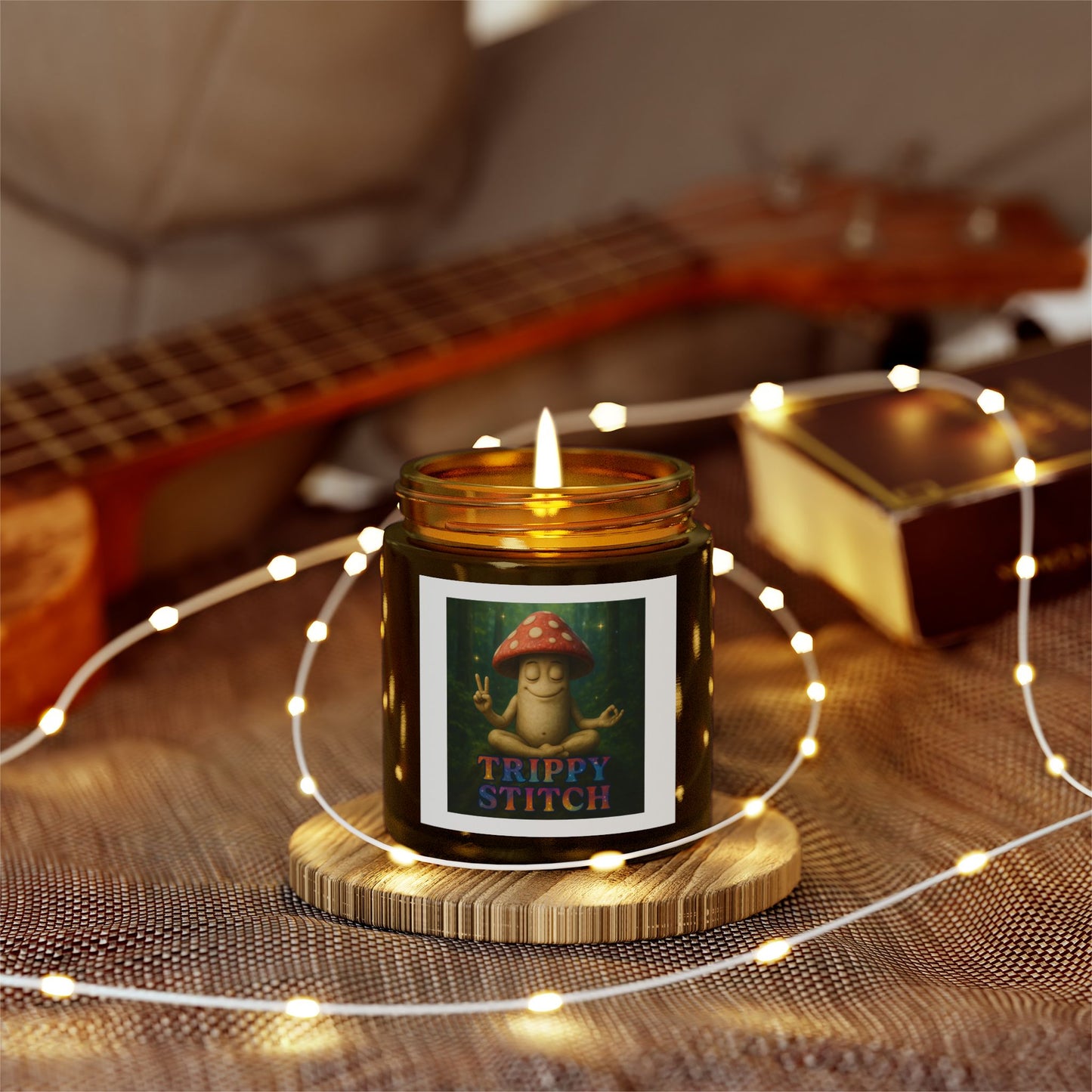 Mani the Mushroom-Whimsical Scented Candle