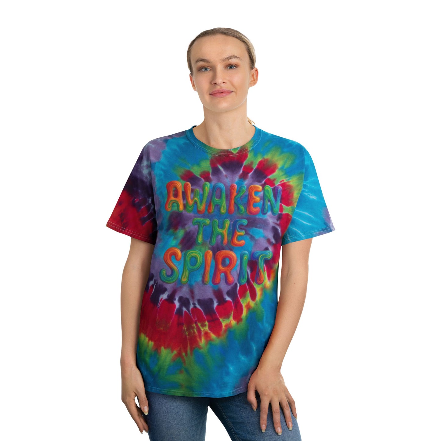 Awaken the Spirit-Trippy Stitch, Boho Vibes, Summer Festival Shirt, Relaxed Fit casual wear