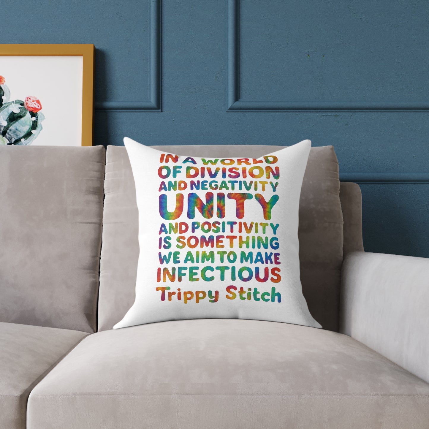 Unity Tie Dye Swirl Pillow