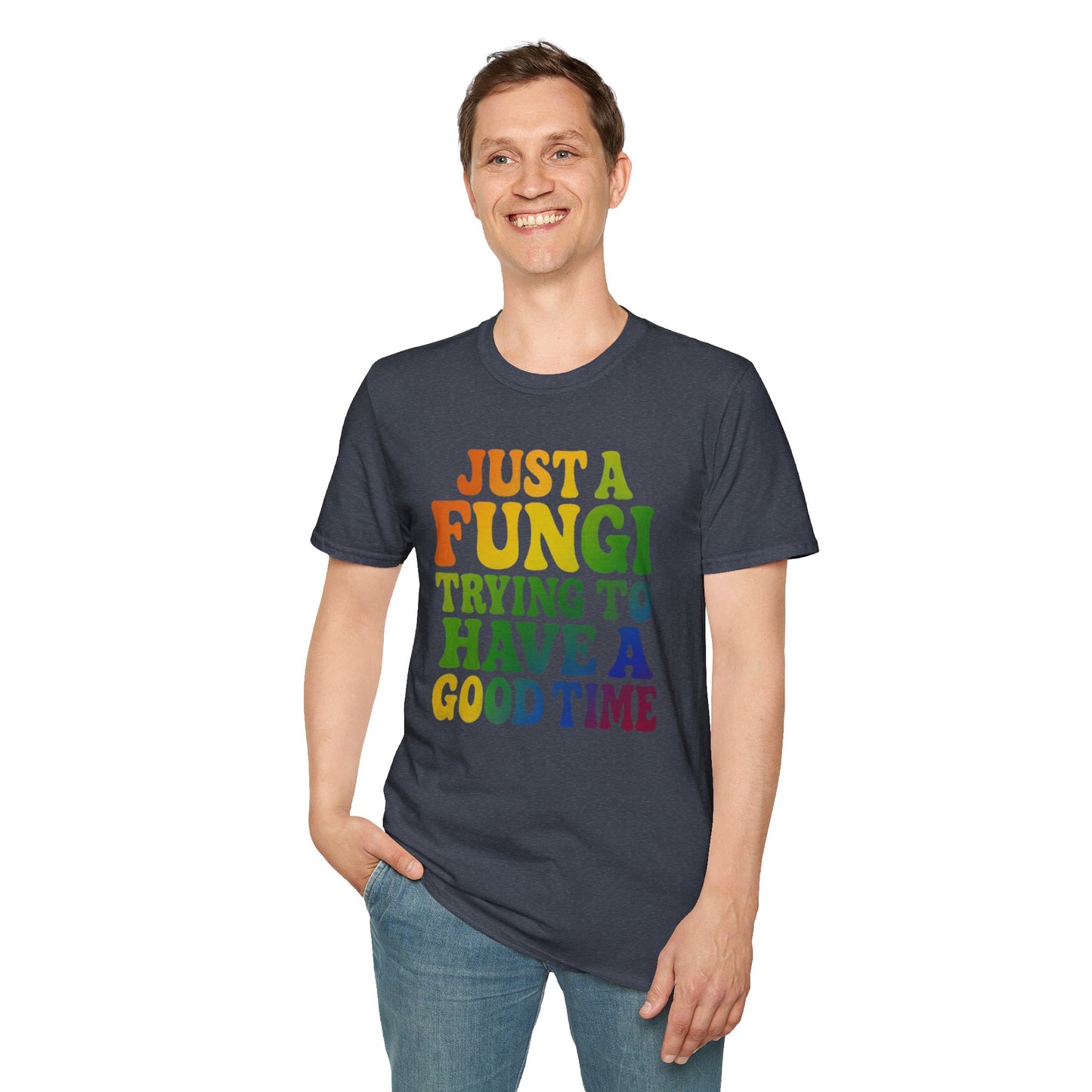 FUNGI🍄-T-Shirt for Fungi Lovers, Quirky Gift, Festival Wear, Casual Style, Nature Theme