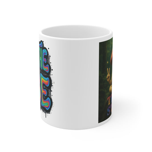 Be The Vibe with Mani the Mushroom Coffee Mug