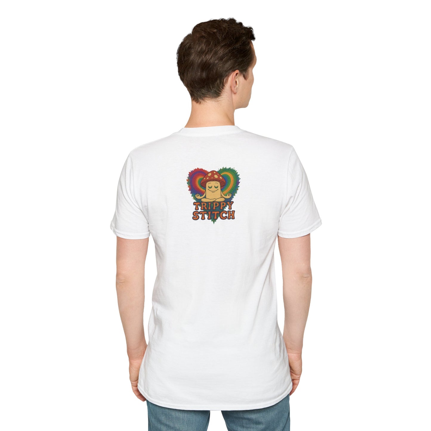 Kindness 💚❤️💙Softstyle T-Shirt, Colorful Graphic Tee, Positive Vibes Shirt, Cute Gift for Friends, Uplifting Fashion Statement