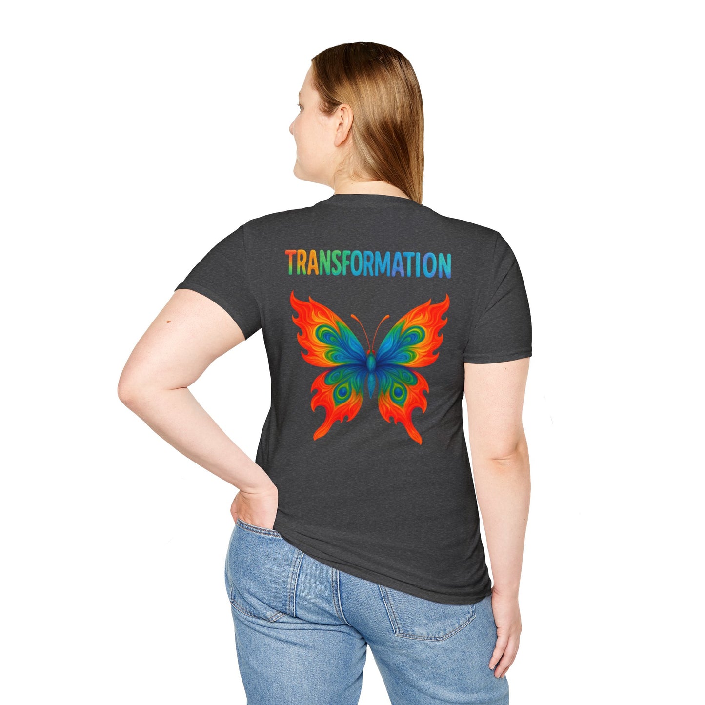 Beautiful Transformation T-Shirt, Colorful Caterpillar and Butterfly Tee, Nature Inspired Art Shirt, Unique Gift for Nature Lovers
