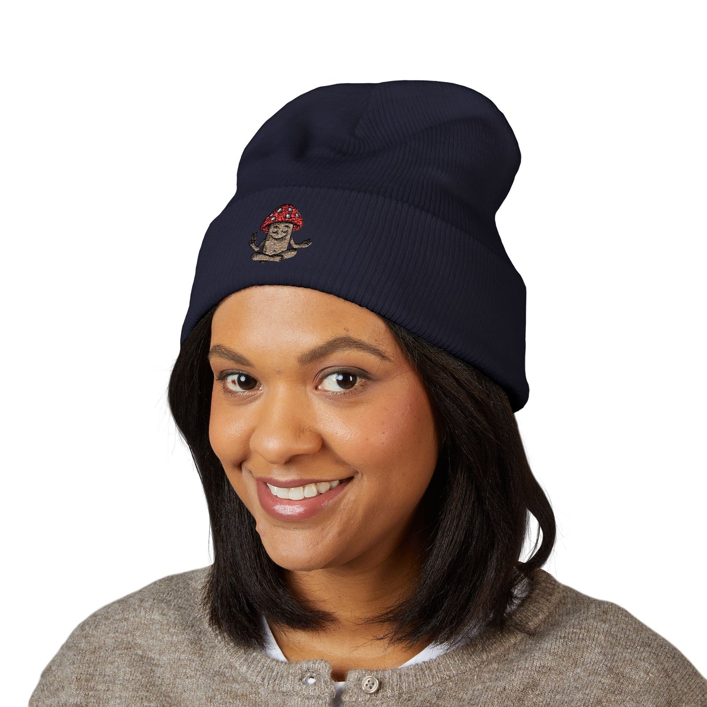 Mani the Mushroom 🍄 Cuffed Beanie