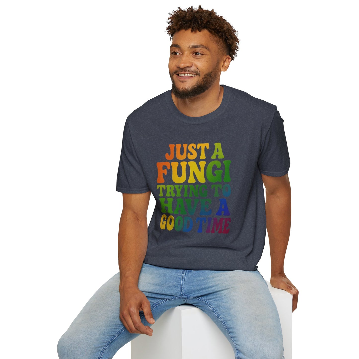 FUNGI🍄-T-Shirt for Fungi Lovers, Quirky Gift, Festival Wear, Casual Style, Nature Theme
