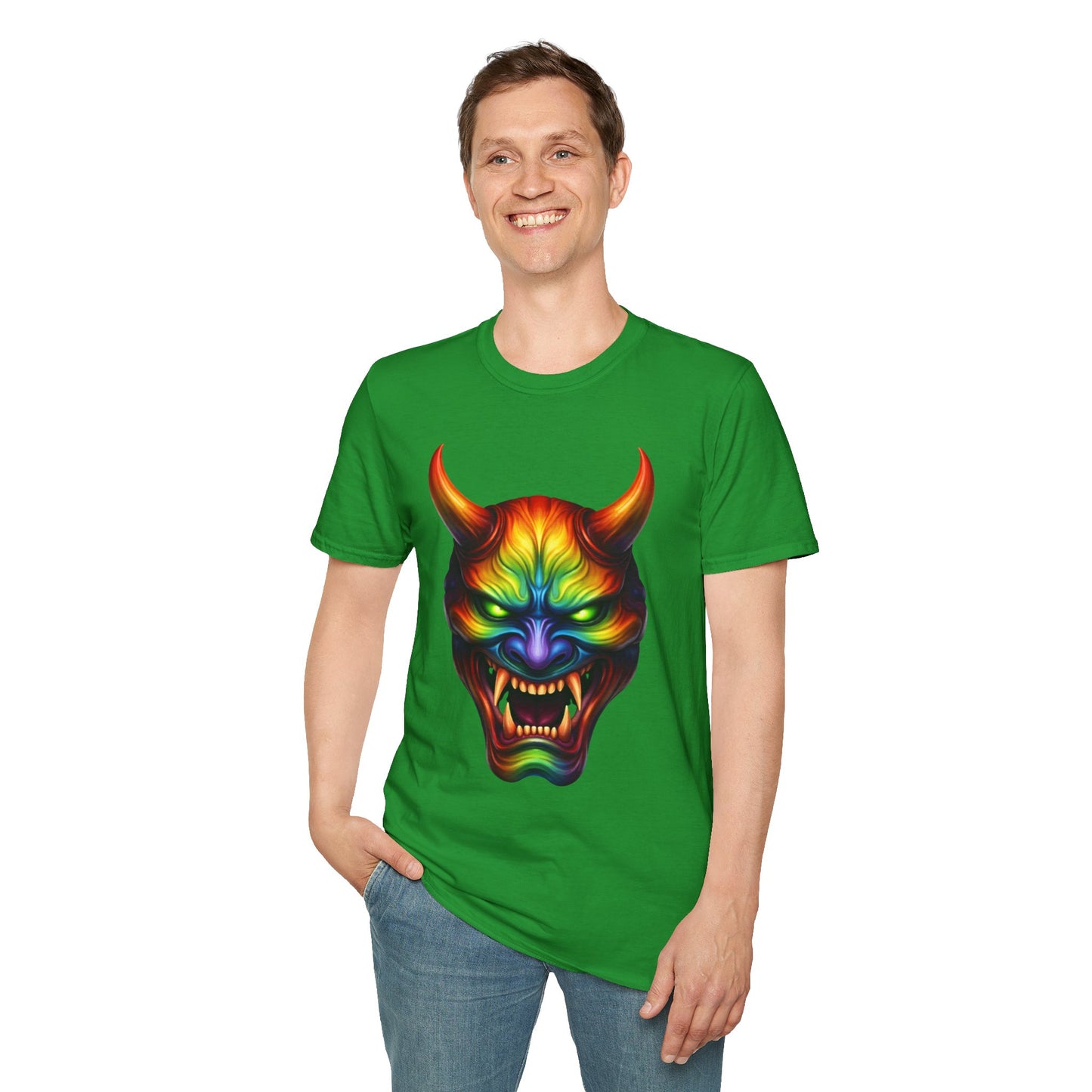 Hannya Mask Chakra Colors Tee