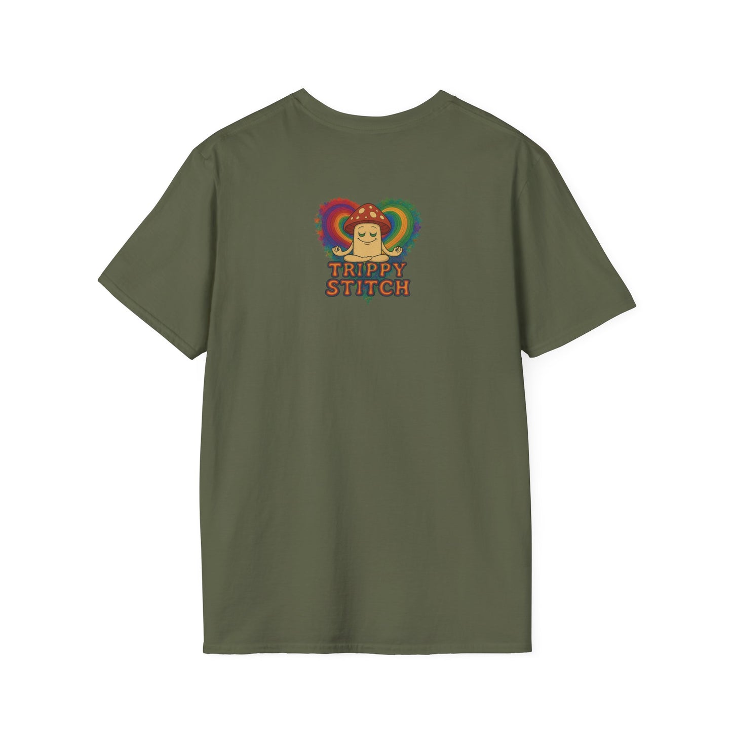 Kindness 💚❤️💙Softstyle T-Shirt, Colorful Graphic Tee, Positive Vibes Shirt, Cute Gift for Friends, Uplifting Fashion Statement