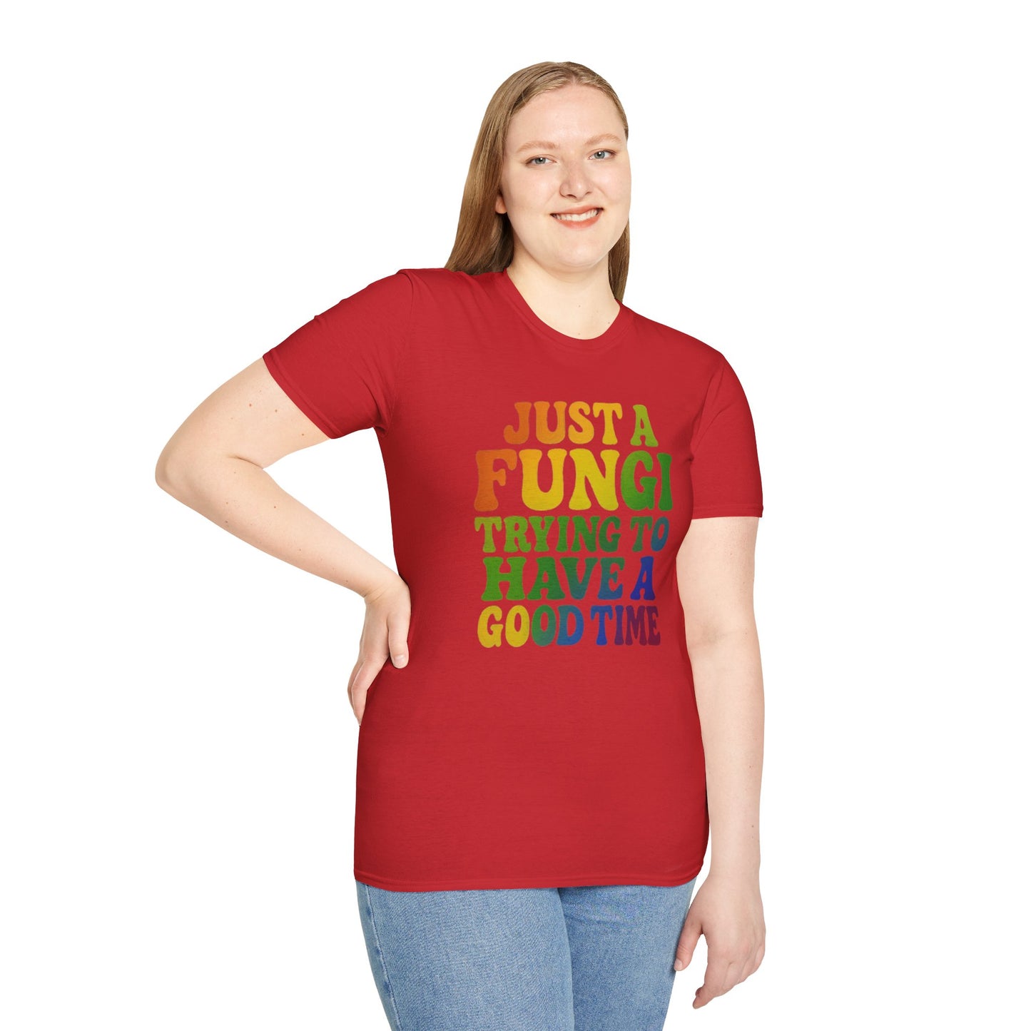 FUNGI🍄-T-Shirt for Fungi Lovers, Quirky Gift, Festival Wear, Casual Style, Nature Theme