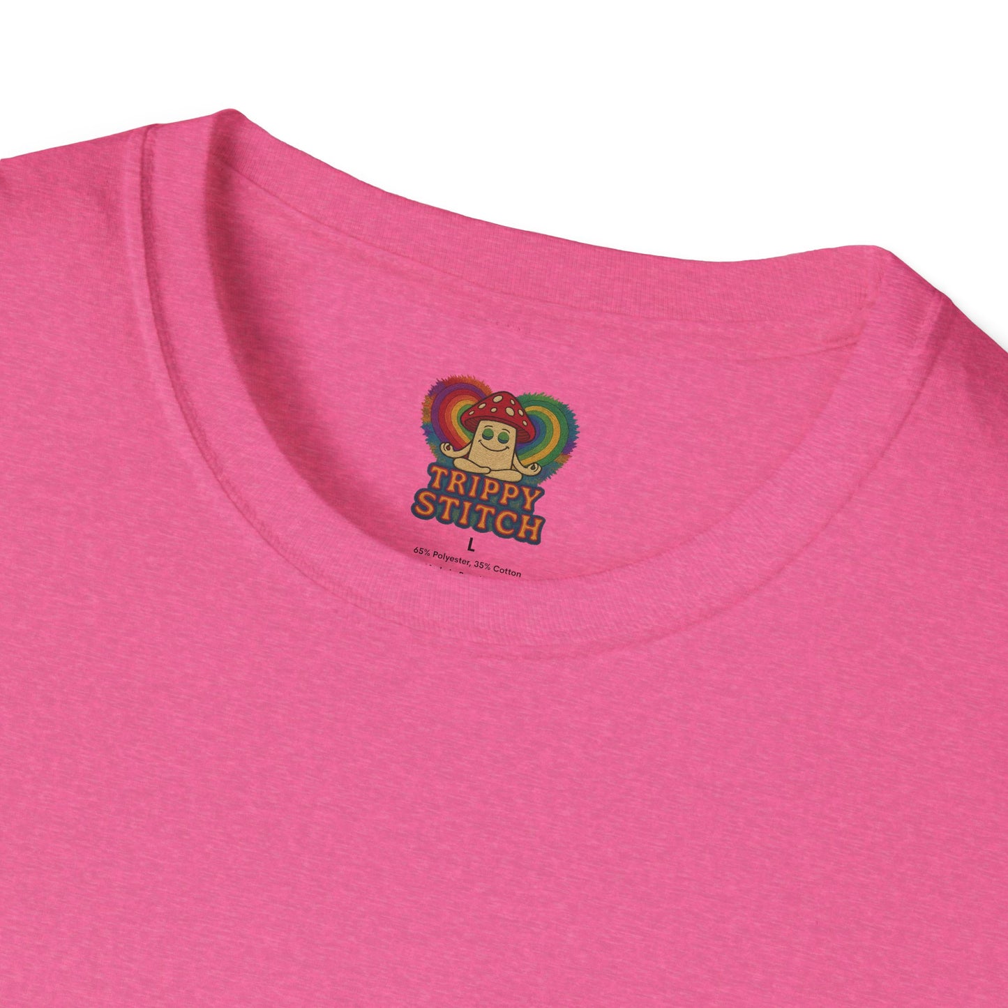 TRIPPY SPLATTER HEART-Softstyle T-Shirt - Casual Comfort Tee, Everyday Basics, Gift for Her/Him, Summer Wear, Graphic Tee