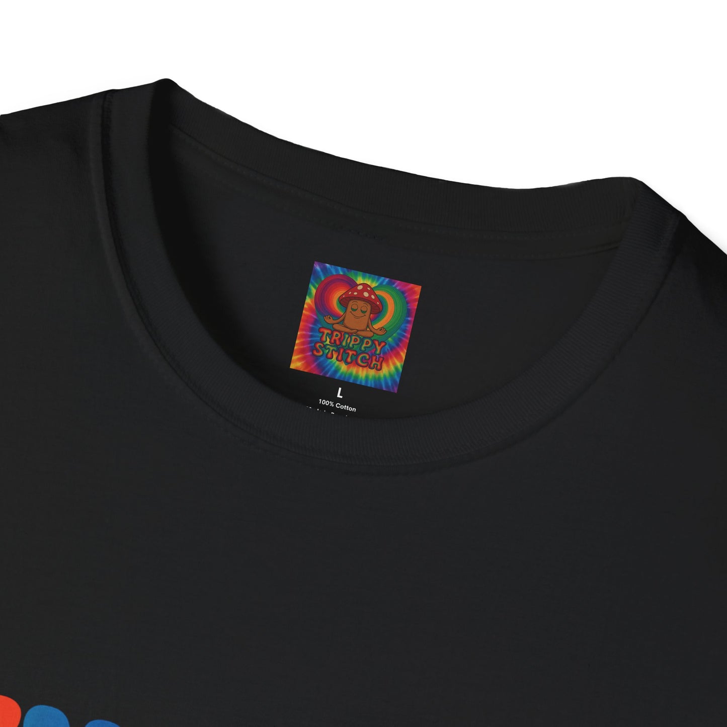 Kindness 💚❤️💙Softstyle T-Shirt, Colorful Graphic Tee, Positive Vibes Shirt, Cute Gift for Friends, Uplifting Fashion Statement