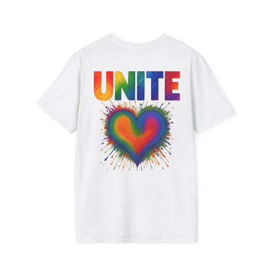 UNITE 💚 T-Shirt - Celebrate Love and Togetherness, Casual Wear, Summer Fashion