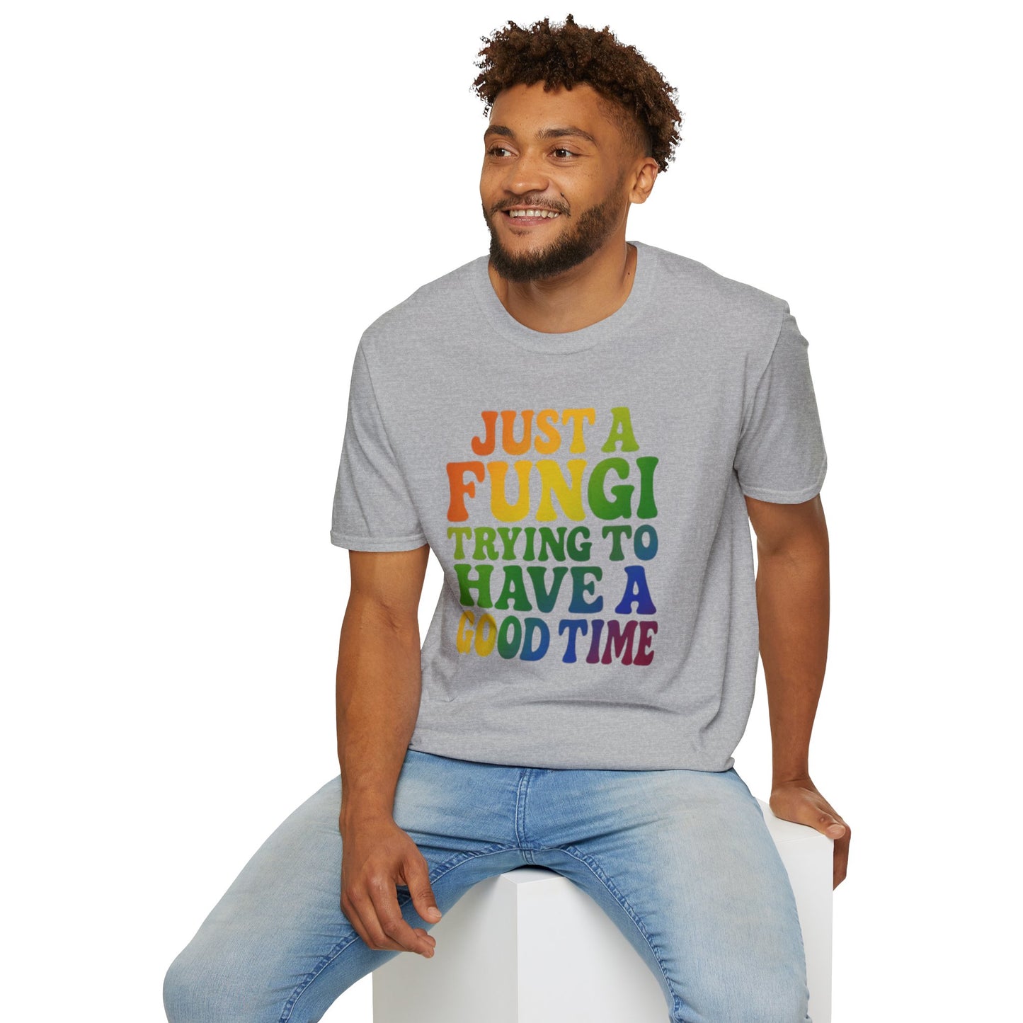 FUNGI🍄-T-Shirt for Fungi Lovers, Quirky Gift, Festival Wear, Casual Style, Nature Theme