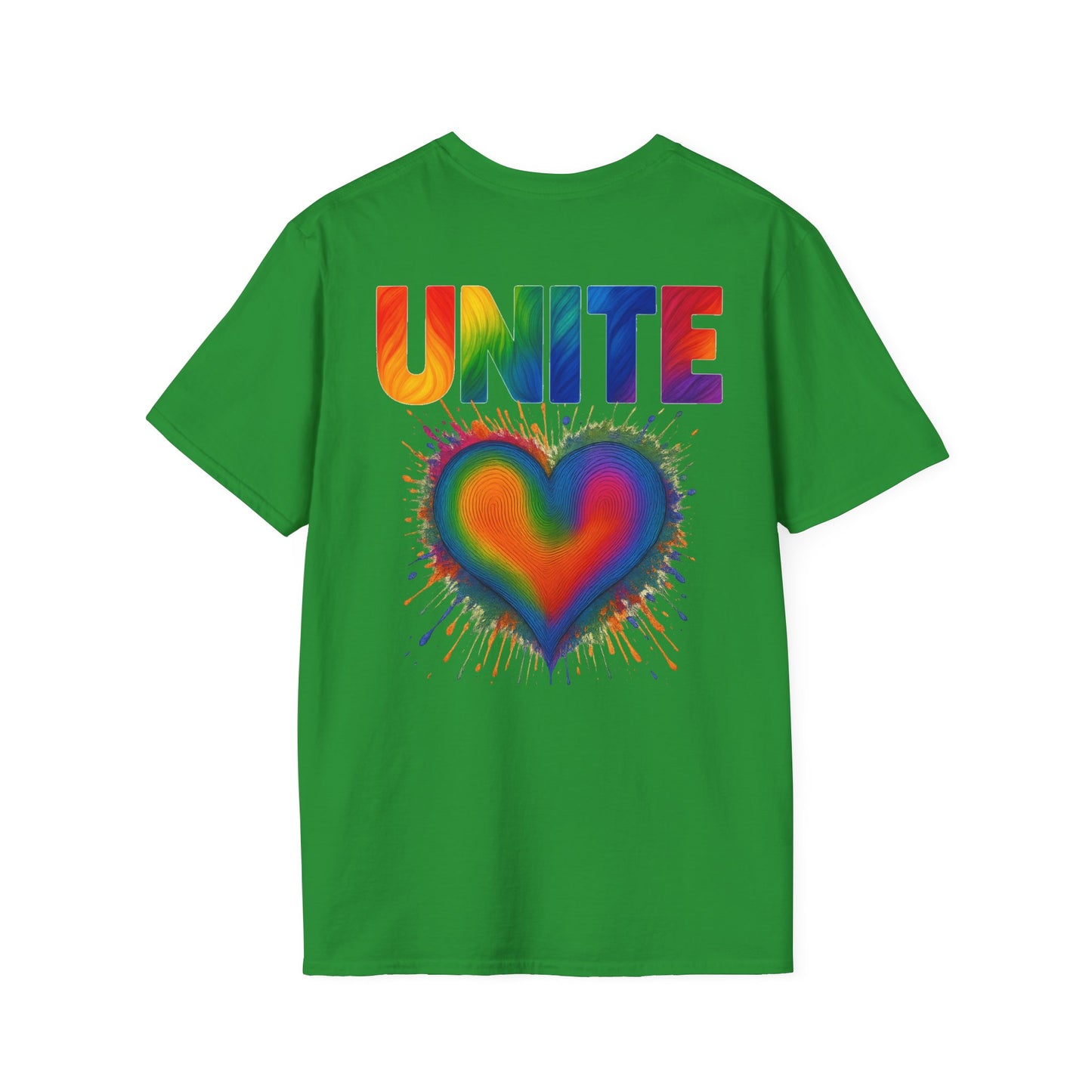 UNITE 💚 T-Shirt - Celebrate Love and Togetherness, Casual Wear, Summer Fashion