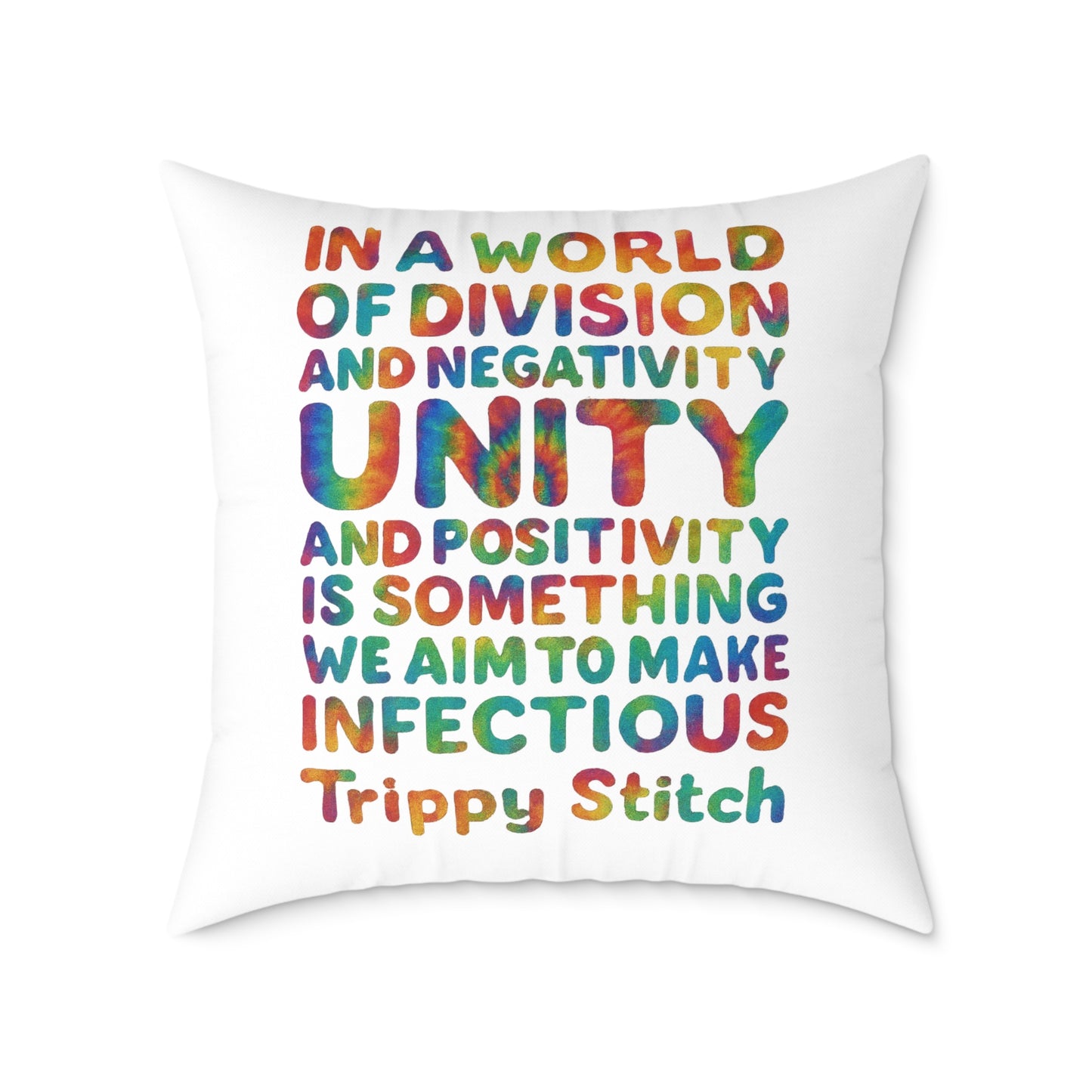 Unity Tie Dye Swirl Pillow