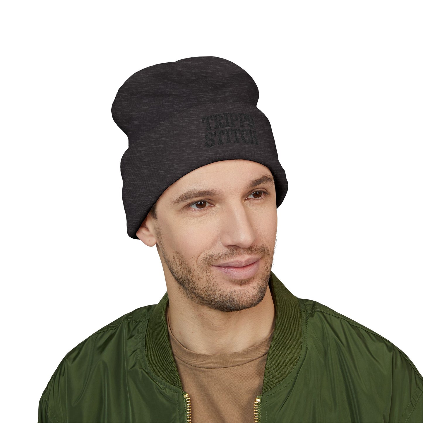 Trippy Stitch Beanie - Classic Cuffed Hat for Style, Winter, Gifts, Outdoor Activities, Streetwear