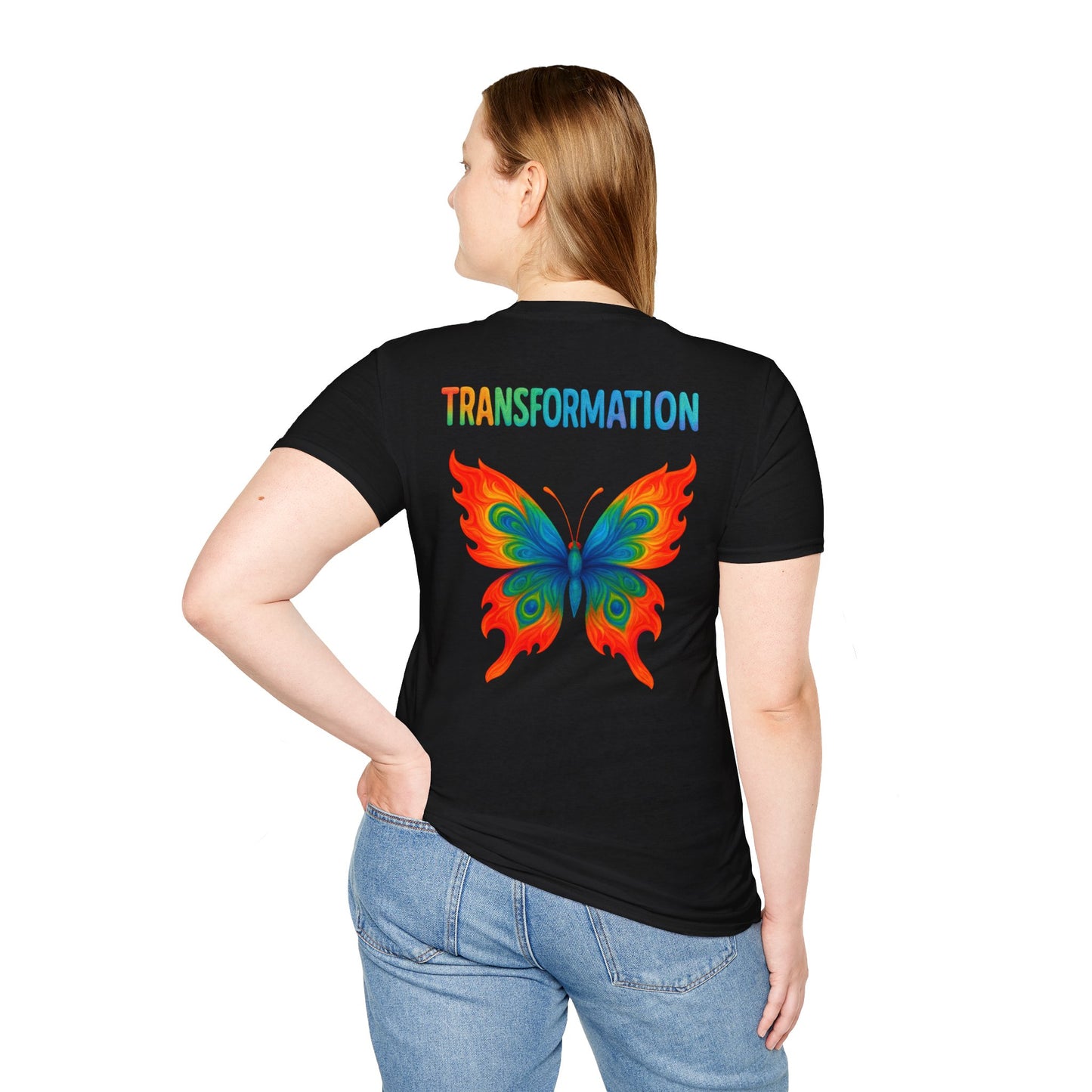 Beautiful Transformation T-Shirt, Colorful Caterpillar and Butterfly Tee, Nature Inspired Art Shirt, Unique Gift for Nature Lovers
