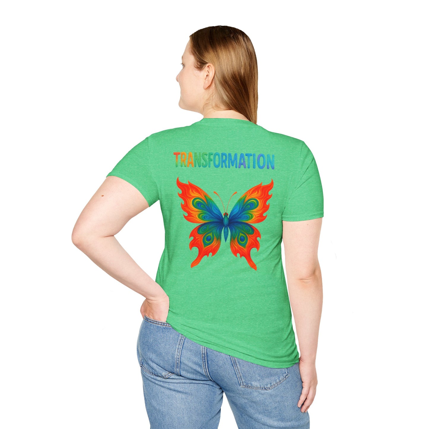 Beautiful Transformation T-Shirt, Colorful Caterpillar and Butterfly Tee, Nature Inspired Art Shirt, Unique Gift for Nature Lovers