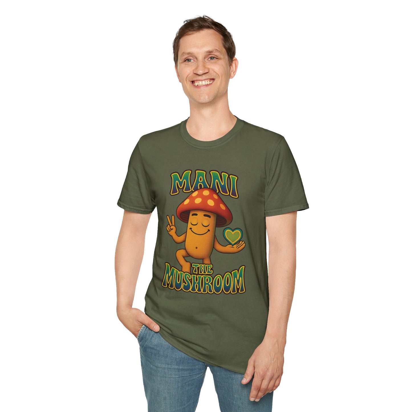 Mani the Mushroom Peace Love & Unity