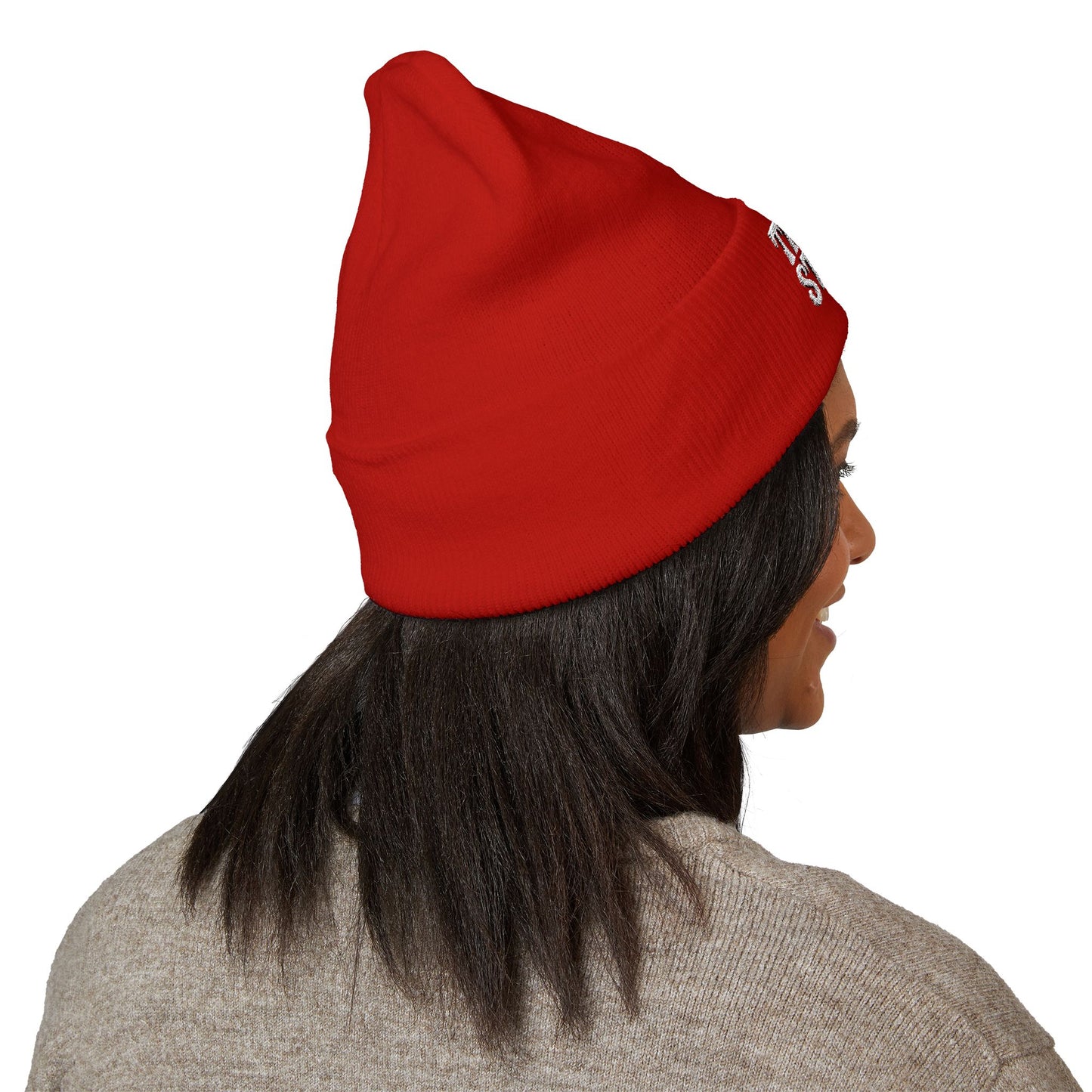 Trippy Stitch Classic Cuffed Beanie - Cozy Embroidered Knit Hat, Winter Accessories, Gift for Him/Her, Casual Beanie, Trendy Knitwear