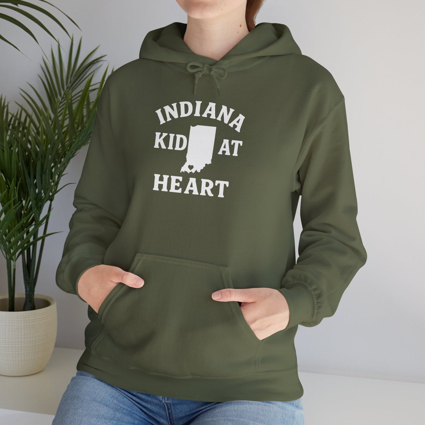 Indiana Kid at Heart Hoodie ❤️Born and raised