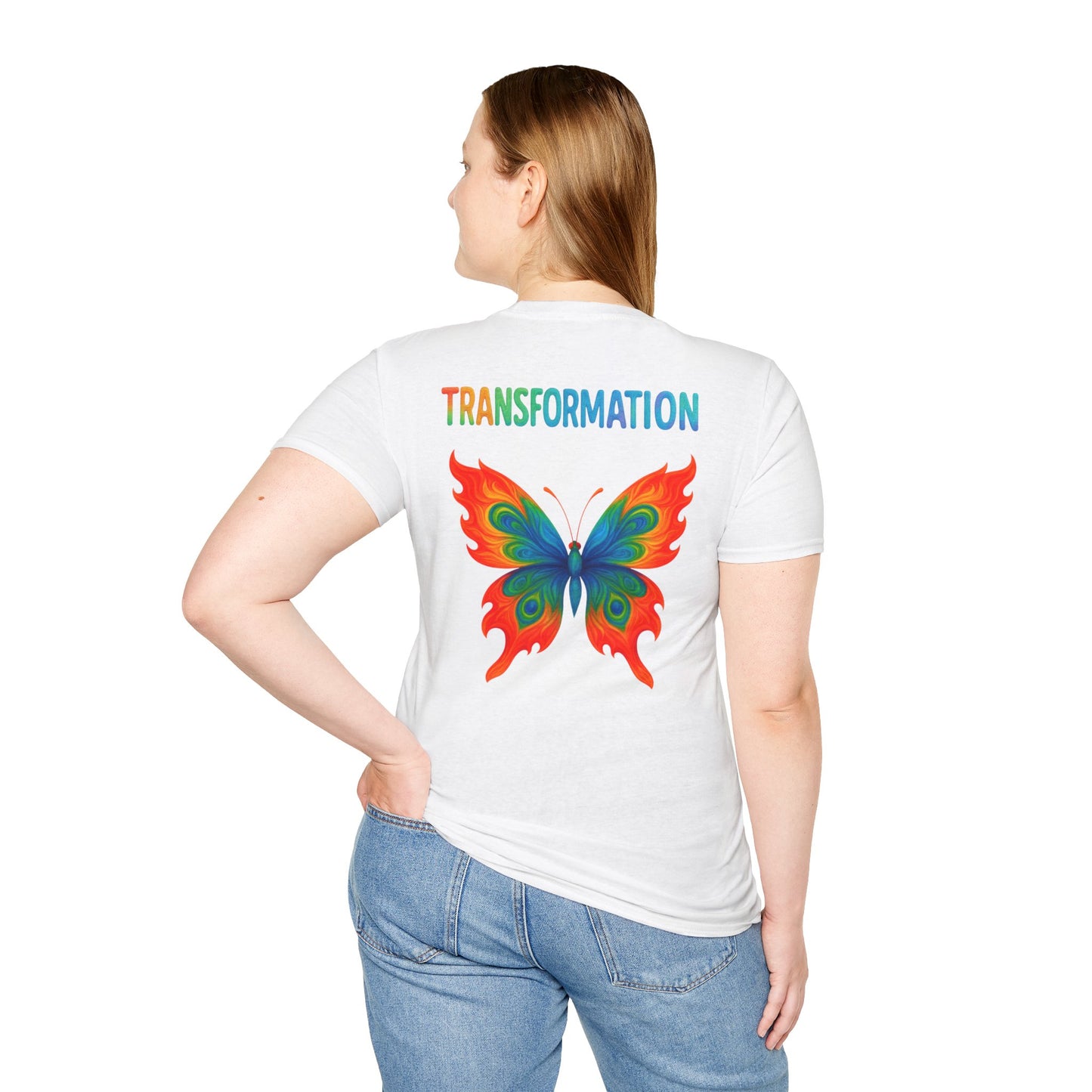 Beautiful Transformation T-Shirt, Colorful Caterpillar and Butterfly Tee, Nature Inspired Art Shirt, Unique Gift for Nature Lovers