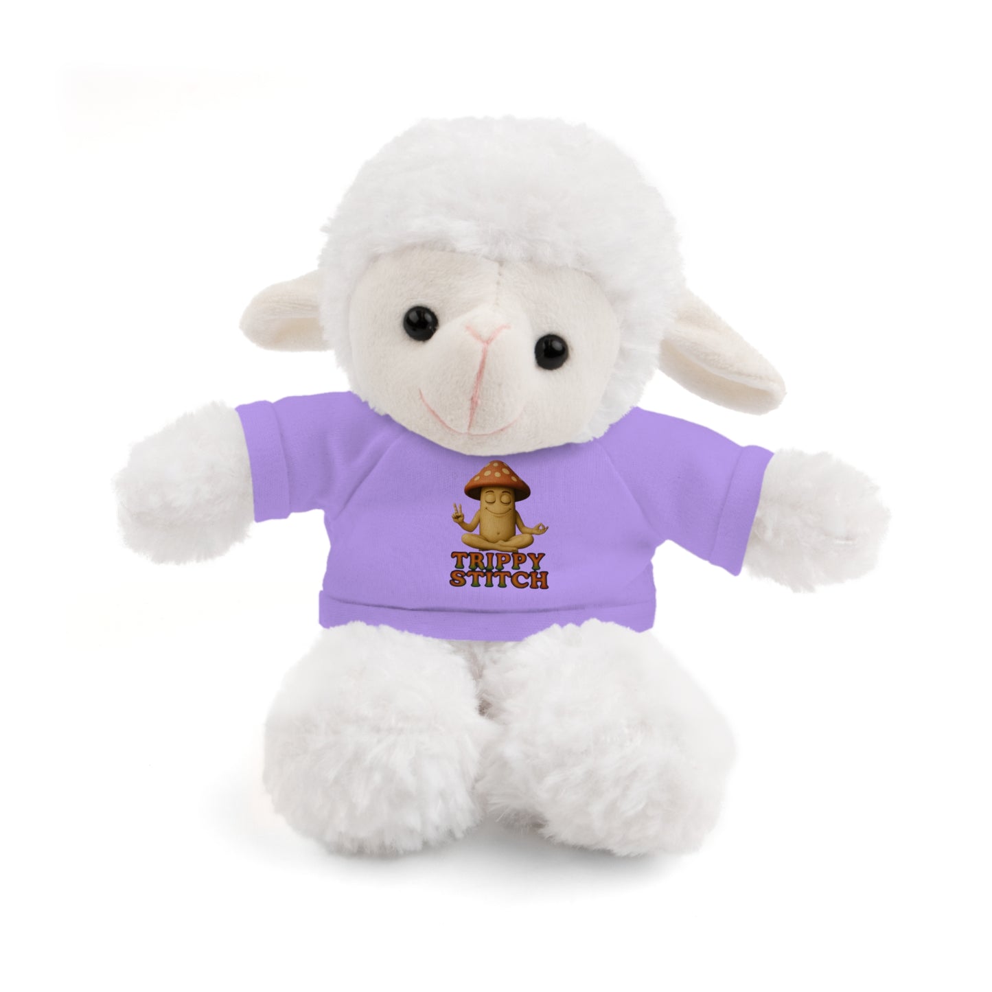 Stuffed Animal with Mani the Mushroom Tee, Cute Plush Toy, Gift for Kids, Personalized Stuffed Bear, Birthday Present, Relaxation Buddy