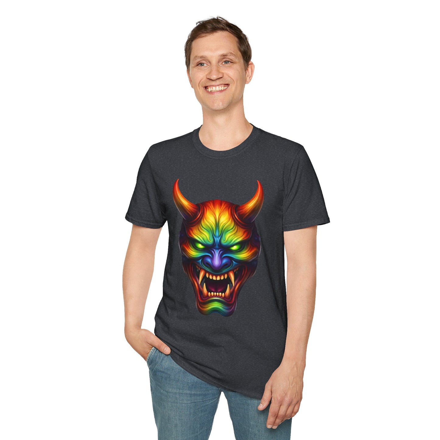 Hannya Mask Chakra Colors Tee